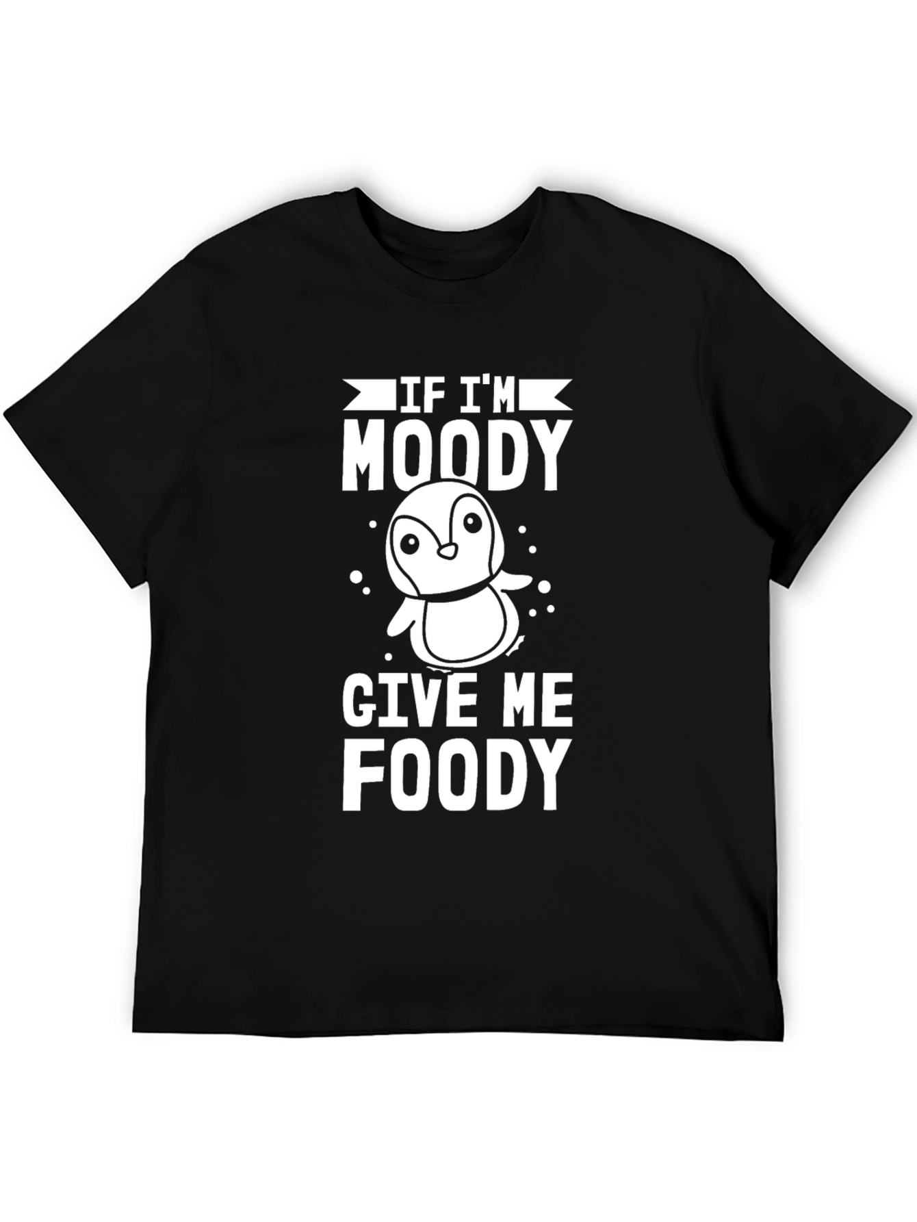 Moody Penguin Foodie T-Shirt