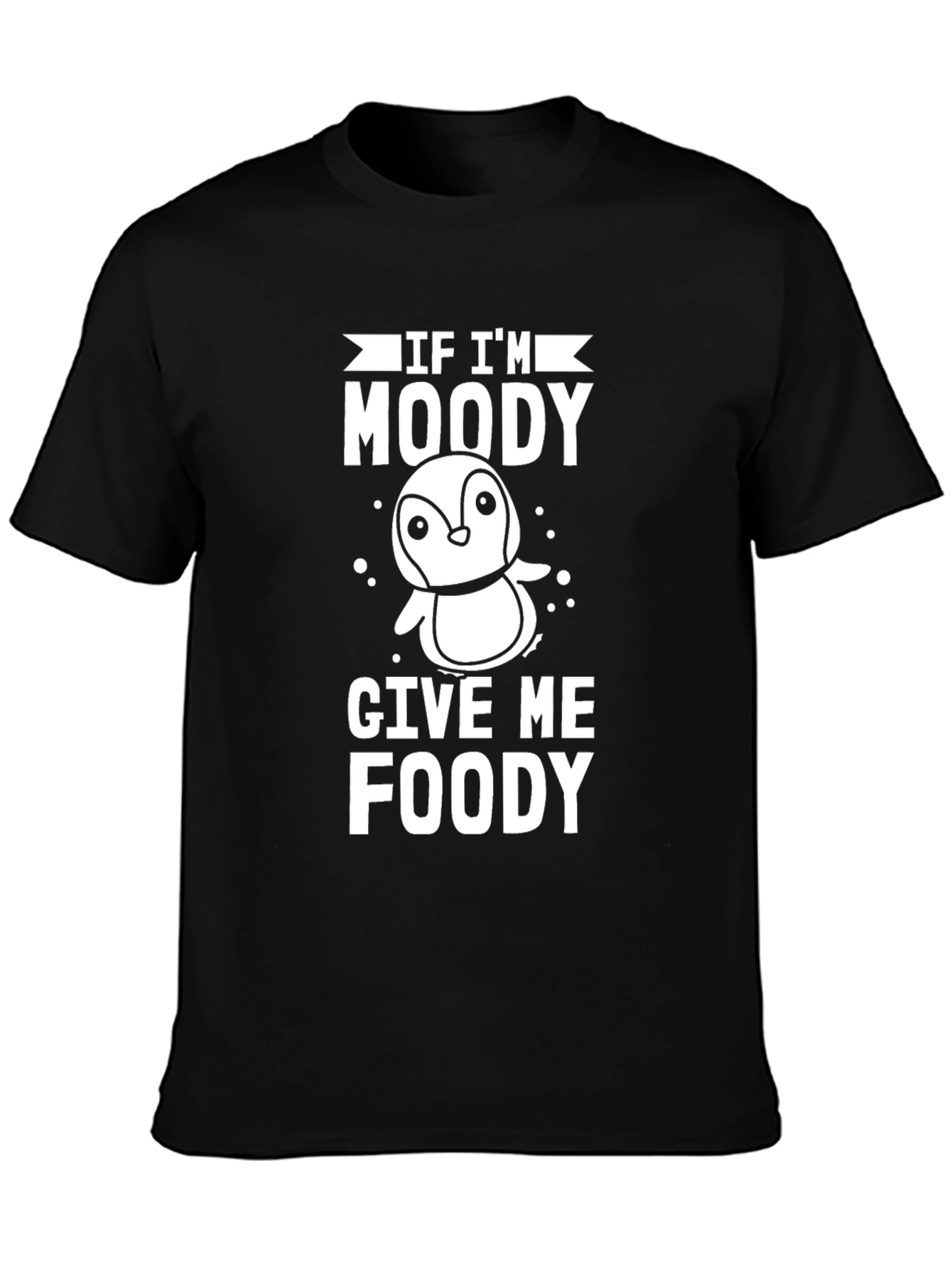 Moody Penguin Foodie T-Shirt