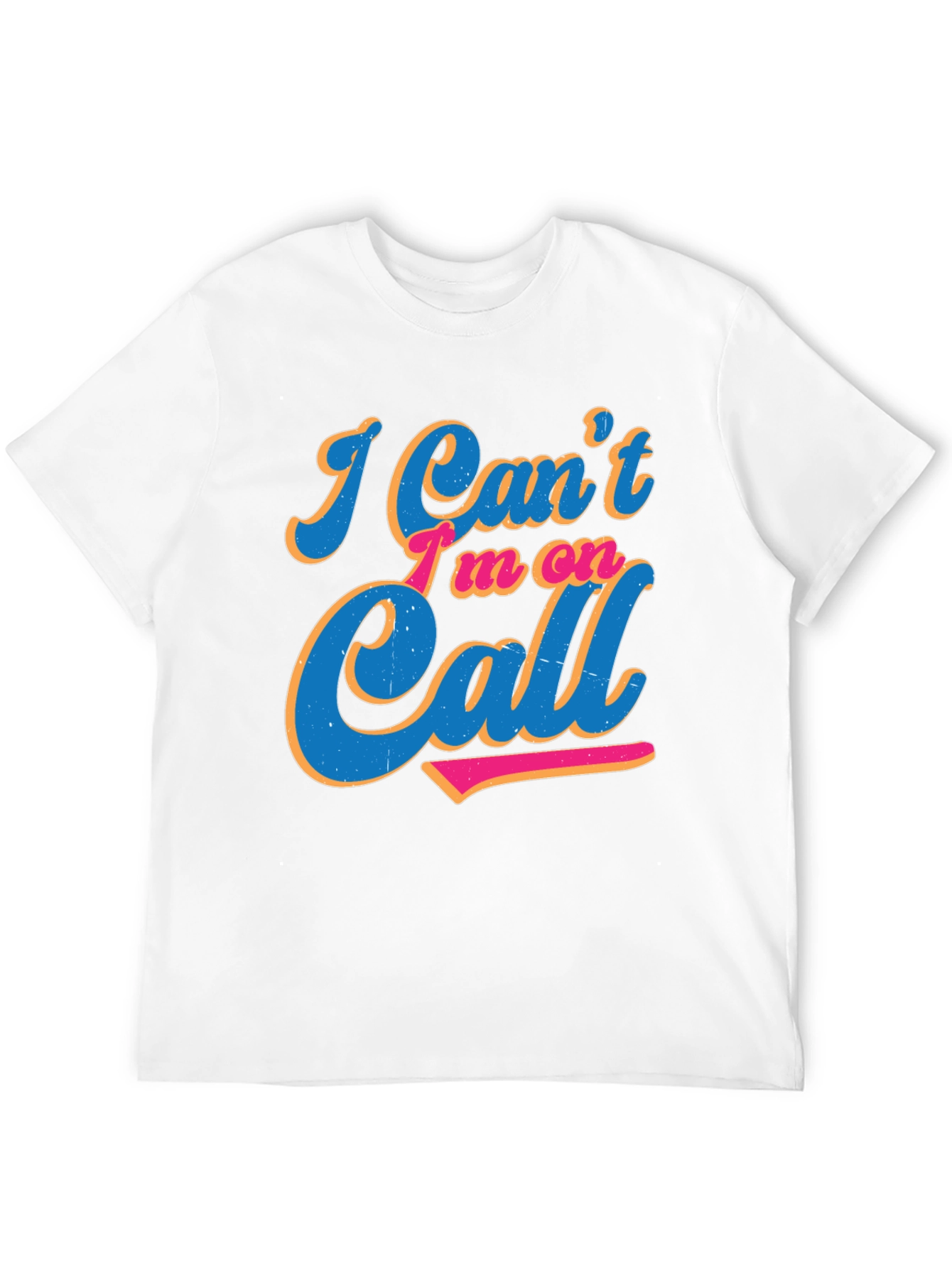 Im On Call Graphic Tee - Black Crewneck Shirt
