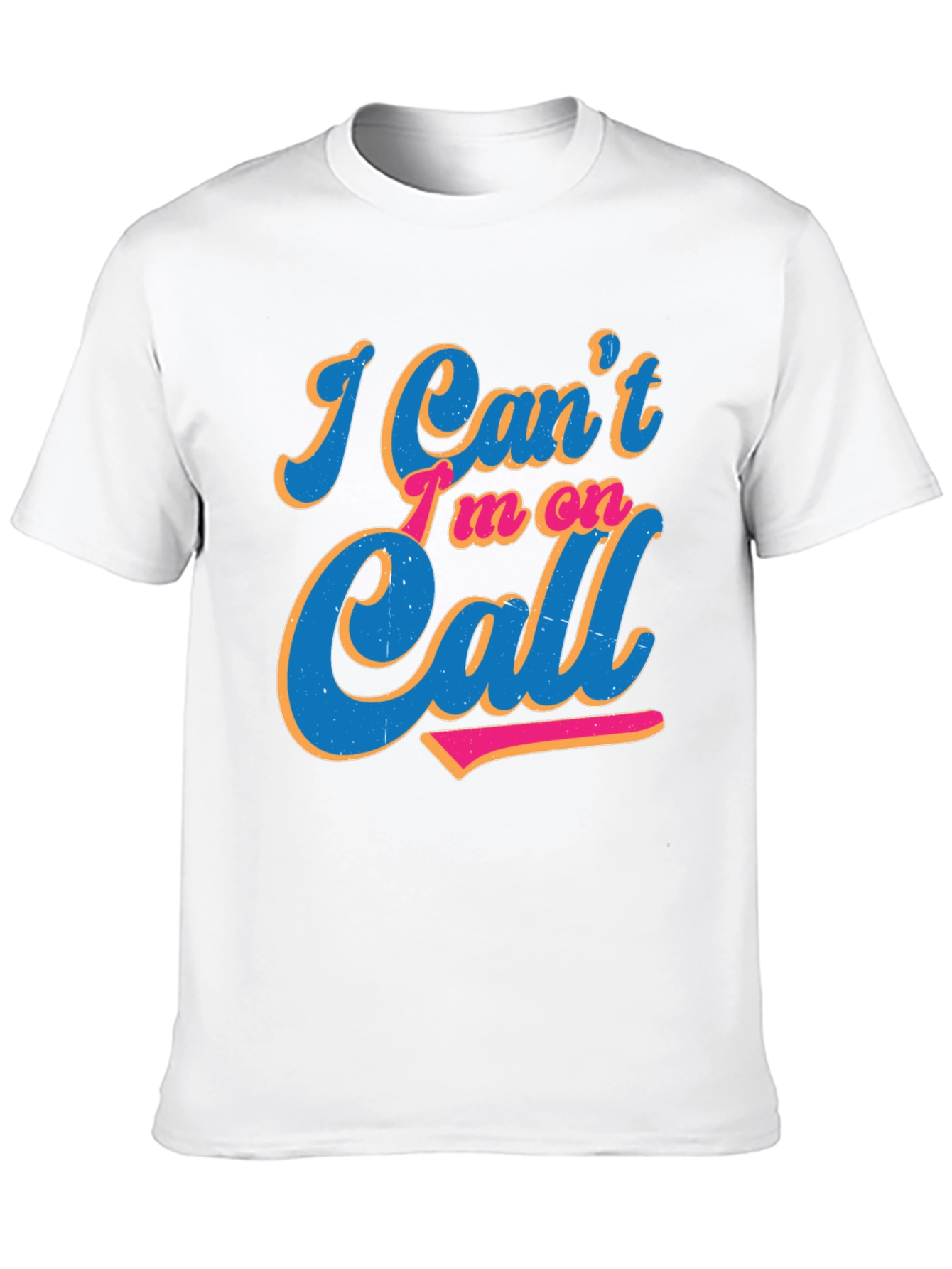 Im On Call Graphic Tee - Black Crewneck Shirt