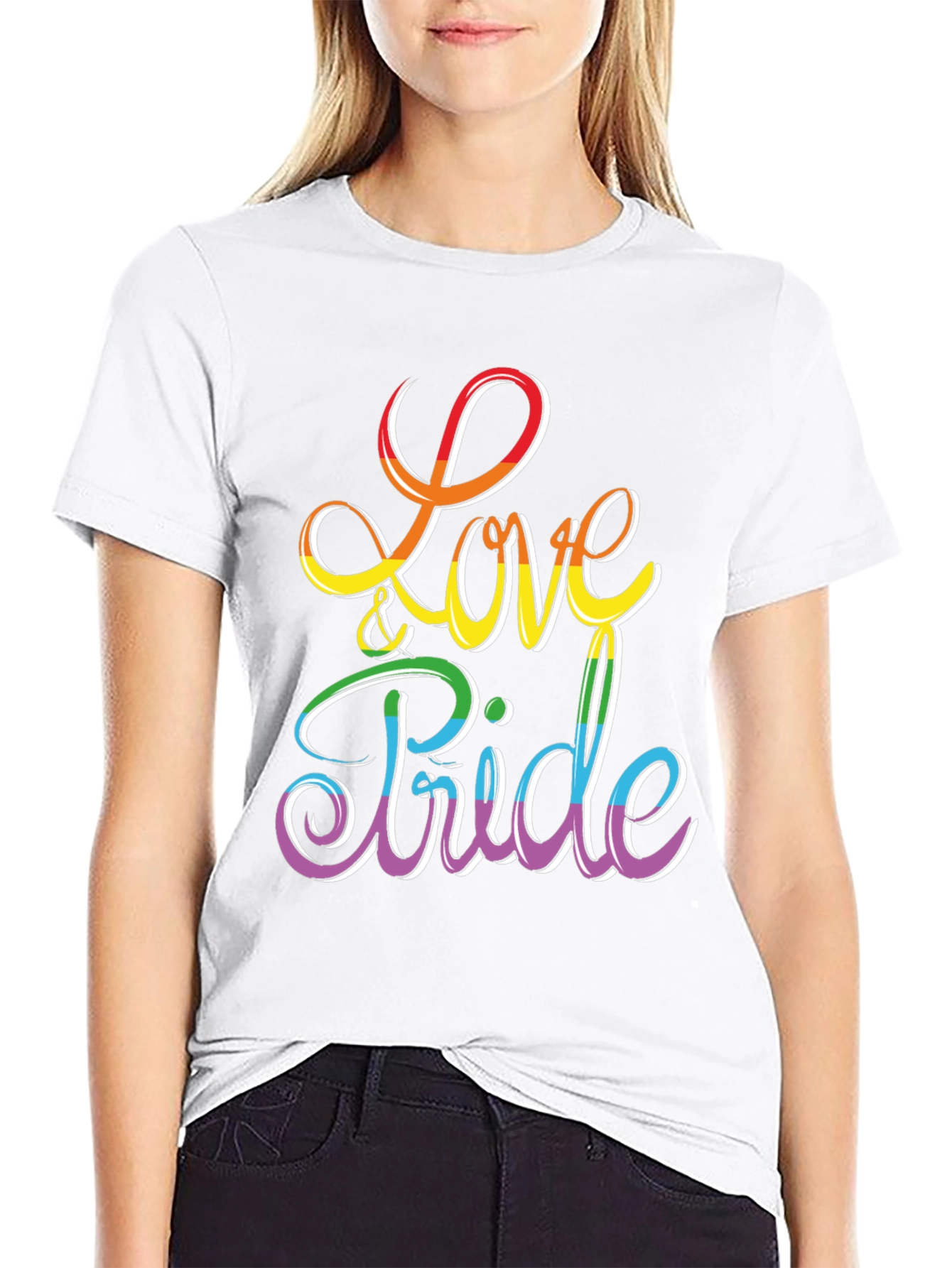 Love & Pride Rainbow Graphic Tee