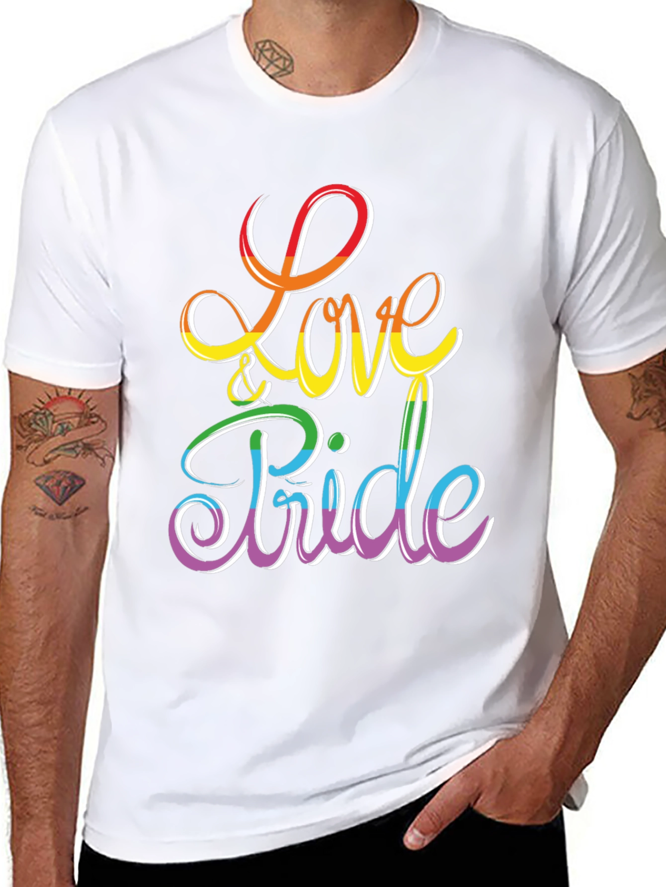 Love & Pride Rainbow Graphic Tee