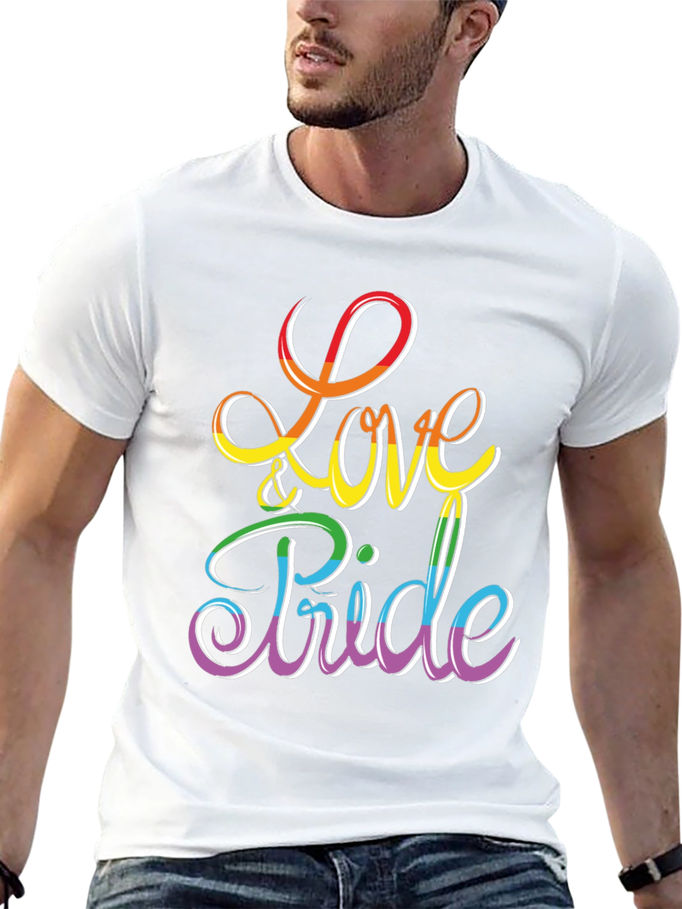 Love & Pride Rainbow Graphic Tee