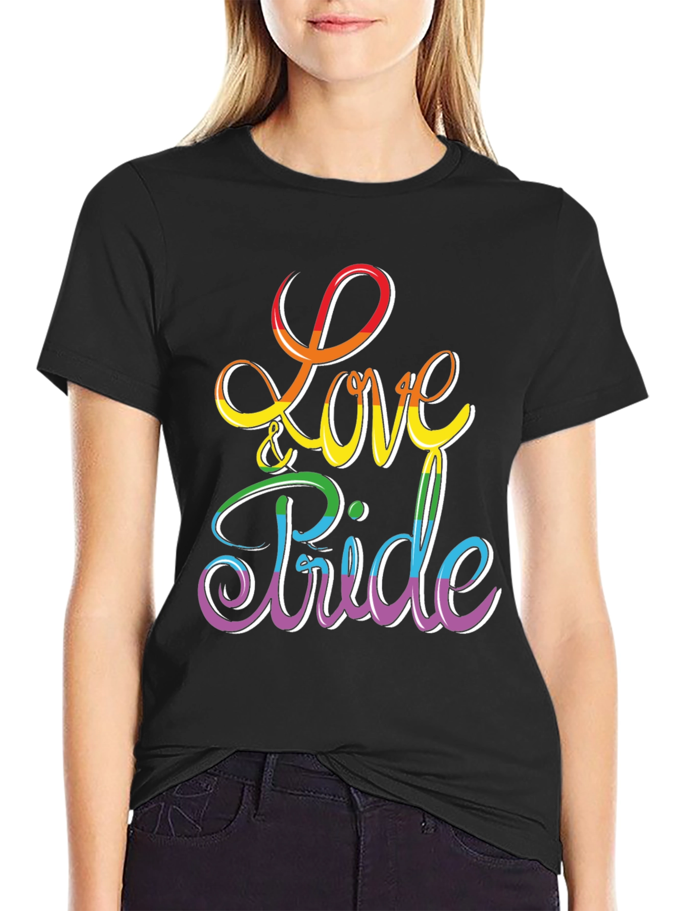 Love & Pride Rainbow Graphic Tee