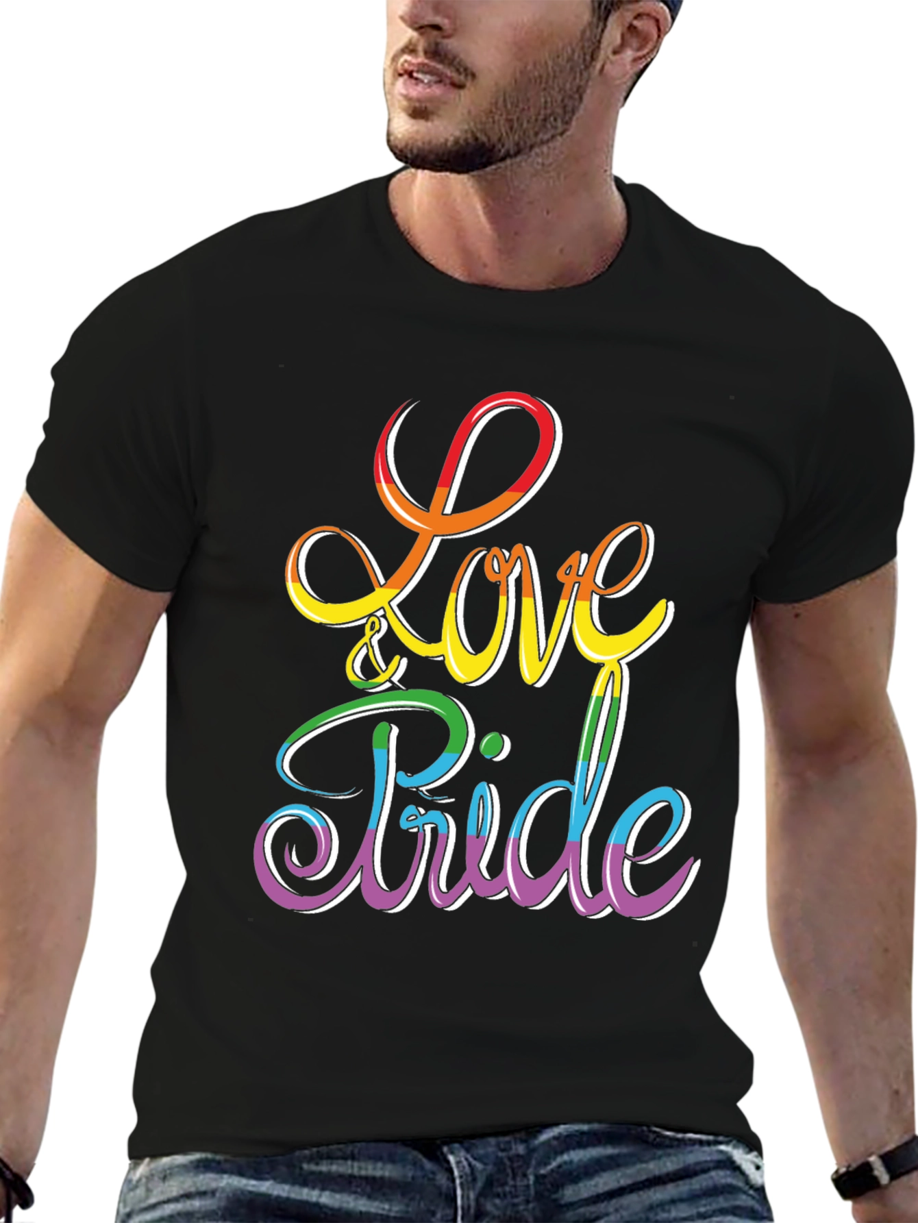 Love & Pride Rainbow Graphic Tee