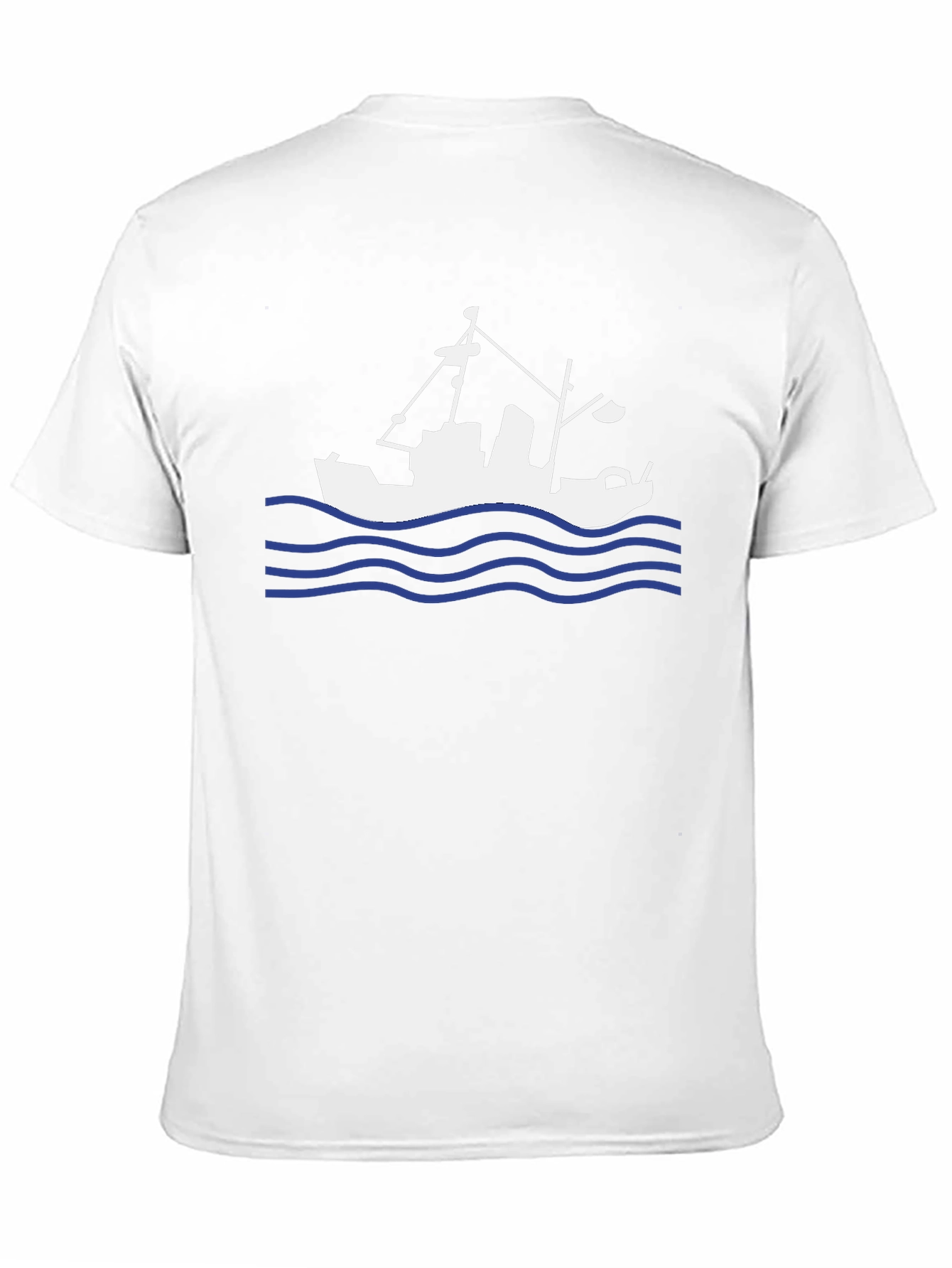 Fishing Boat Graphic Tee - Black
