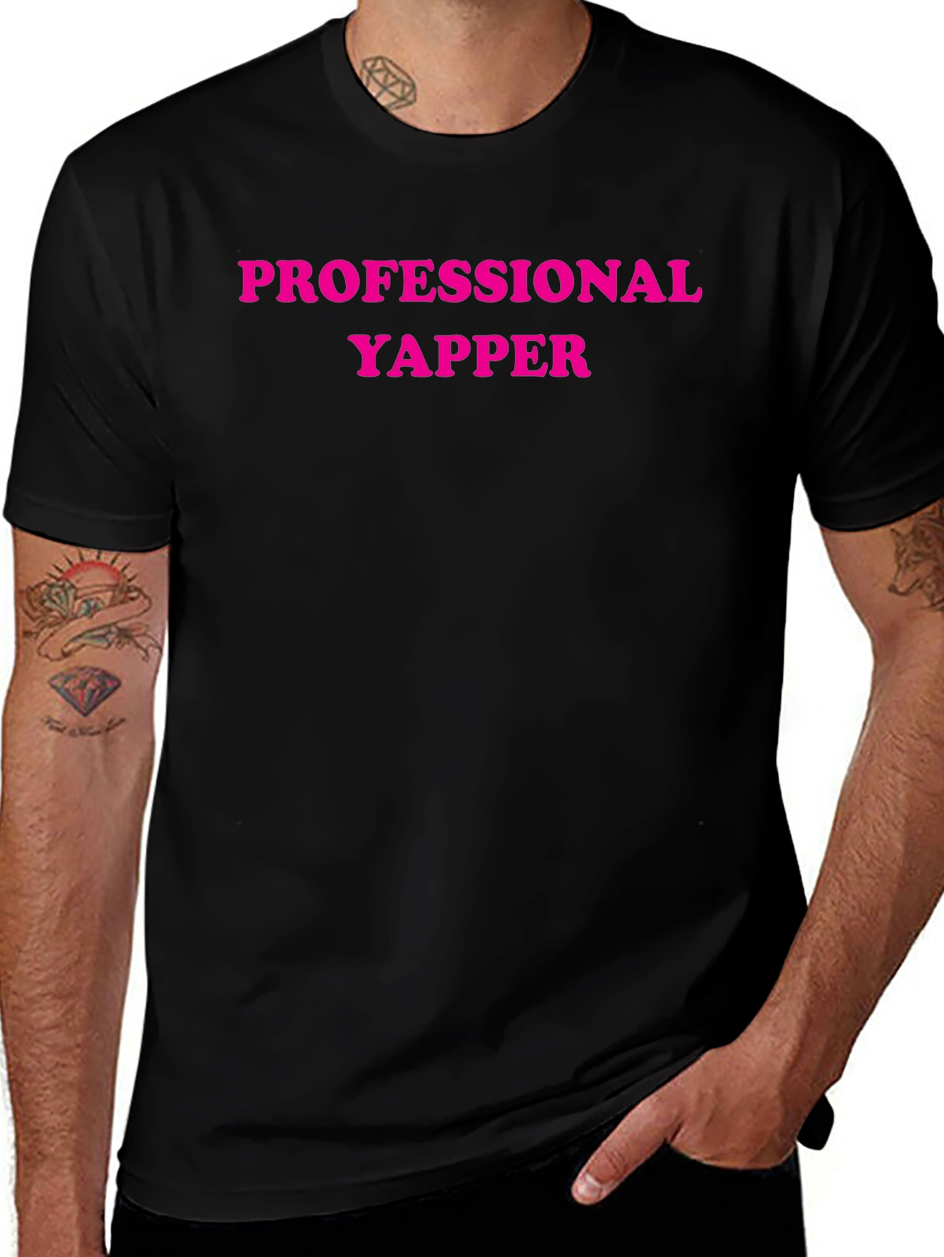Professional Yapper Graphic Tee - Black