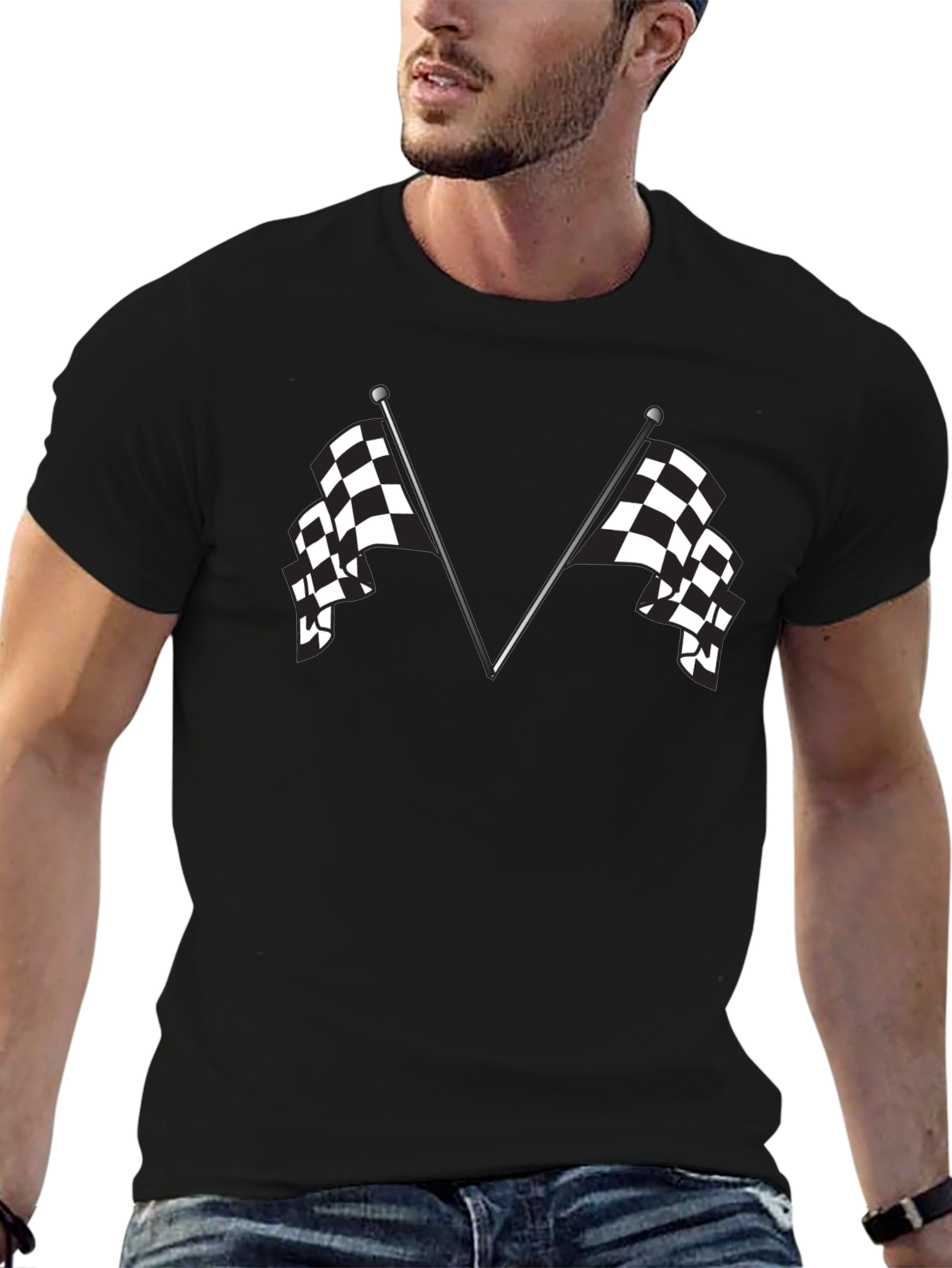Racing Flags Graphic T-Shirt