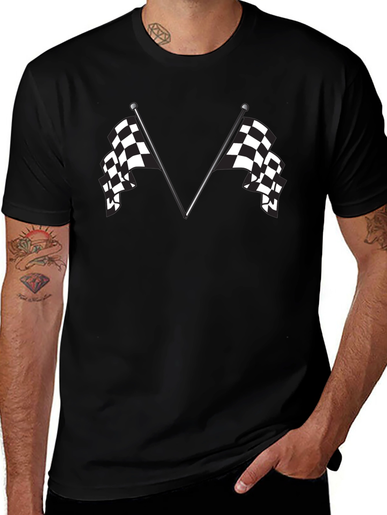 Racing Flags Graphic T-Shirt