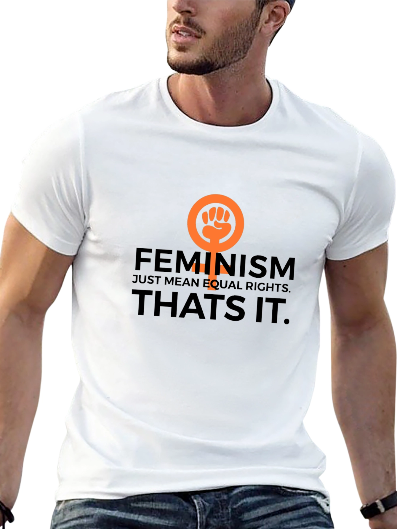 Feminism Equal Rights Black Graphic Tee