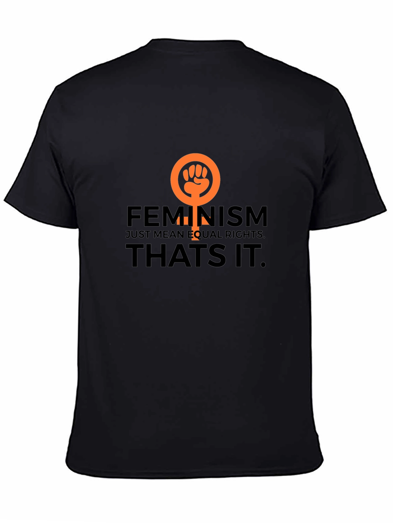 Feminism Equal Rights Black Graphic Tee