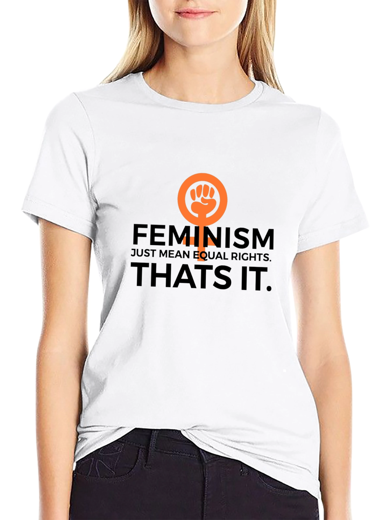 Feminism Equal Rights Black Graphic Tee