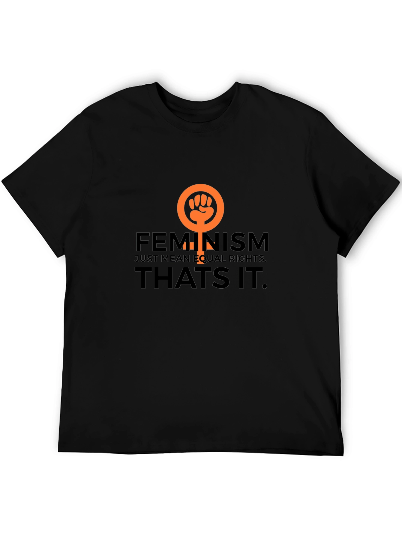 Feminism Equal Rights Black Graphic Tee