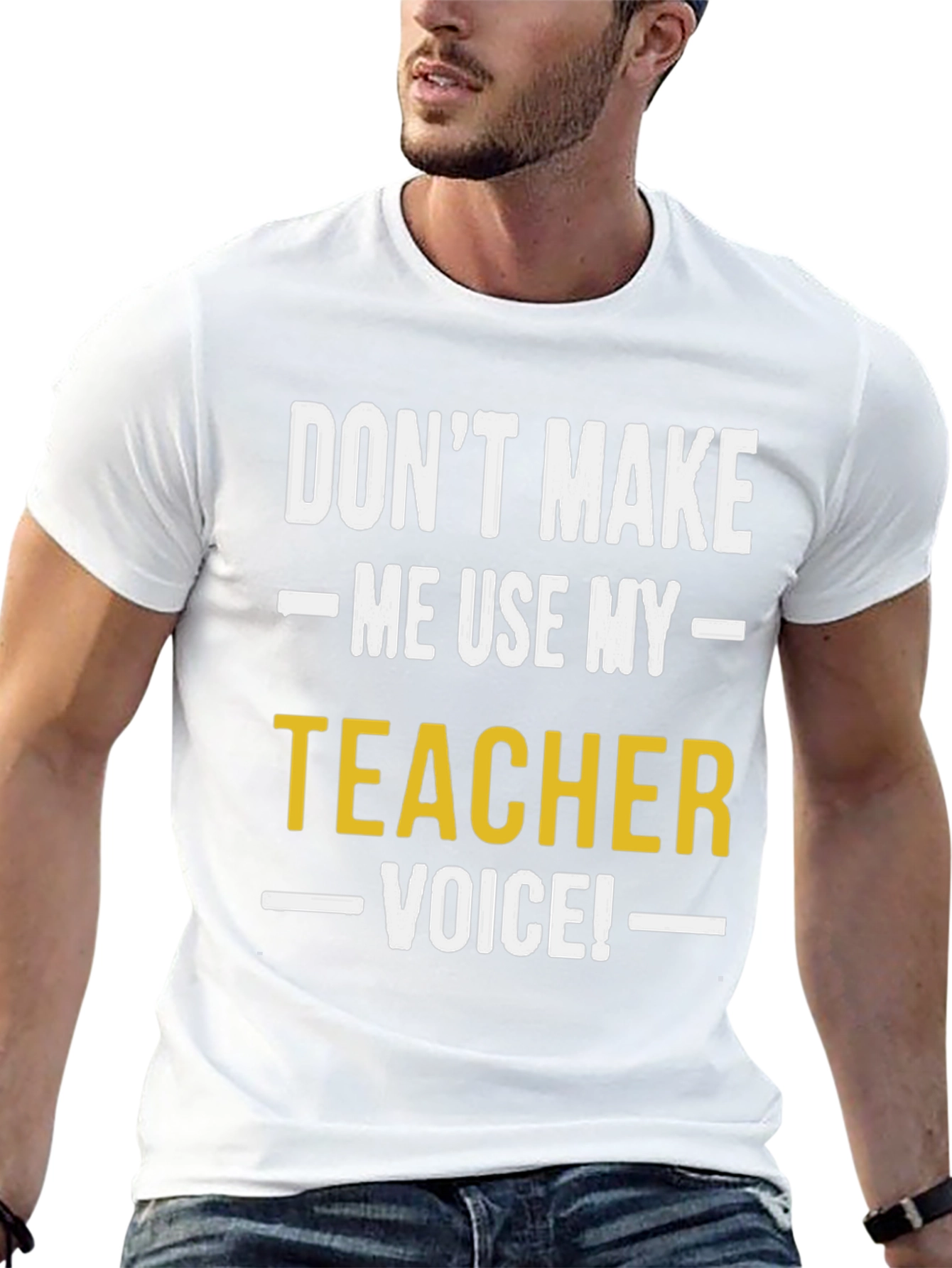 Teacher Voice Graphic Tee - Black Cotton T-Shirt