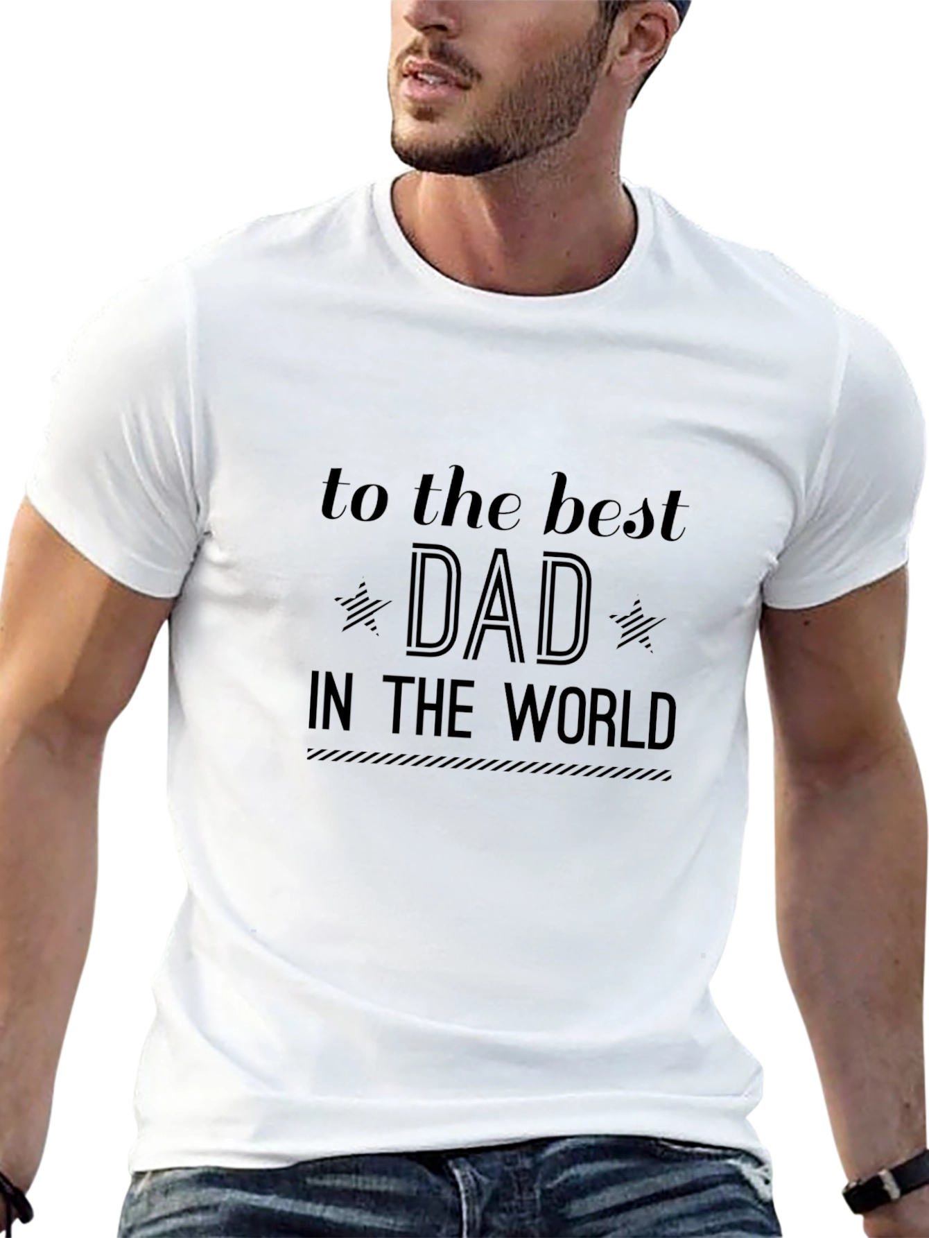 Best Dad in the World Black T-Shirt