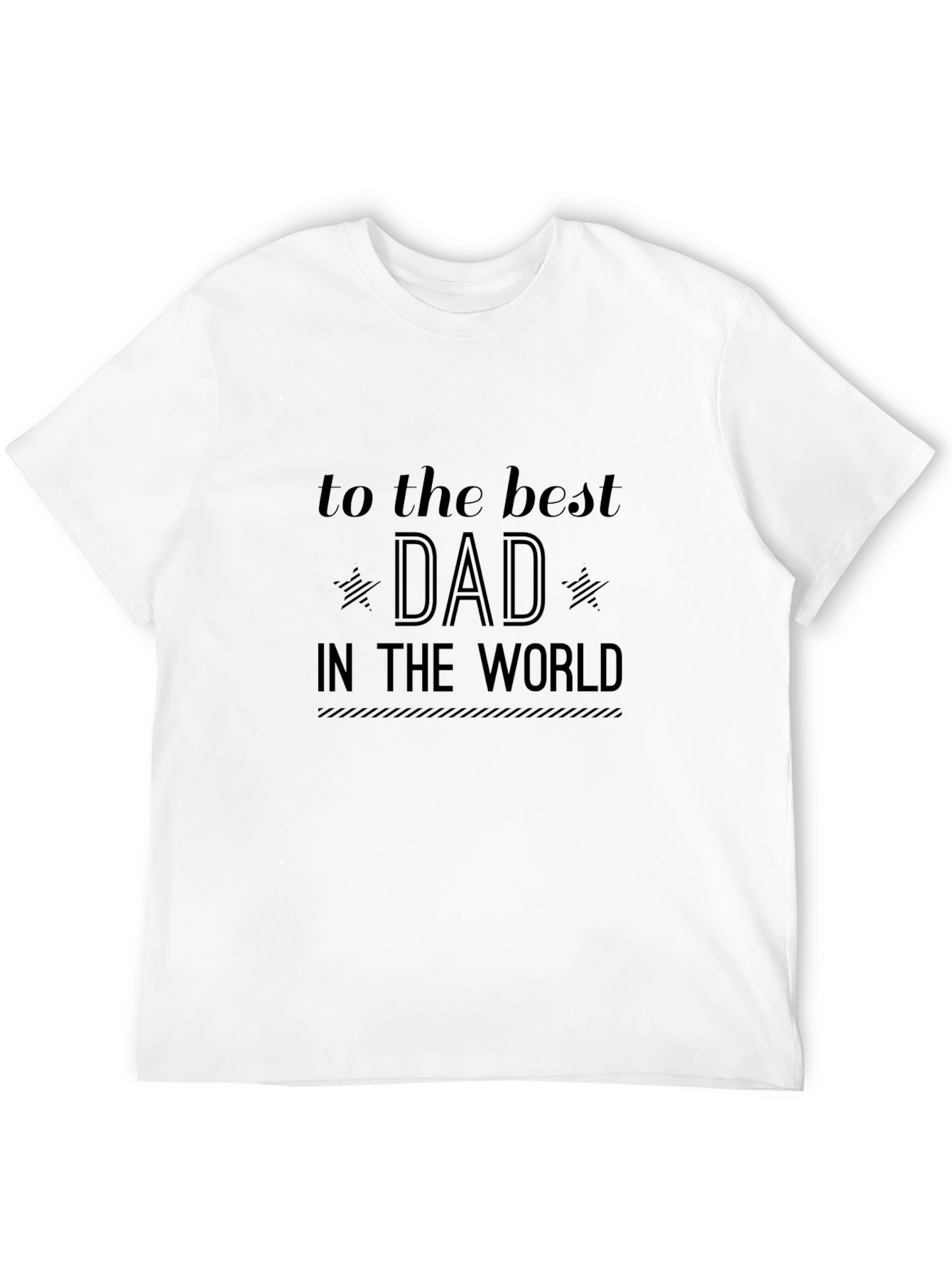 Best Dad in the World Black T-Shirt