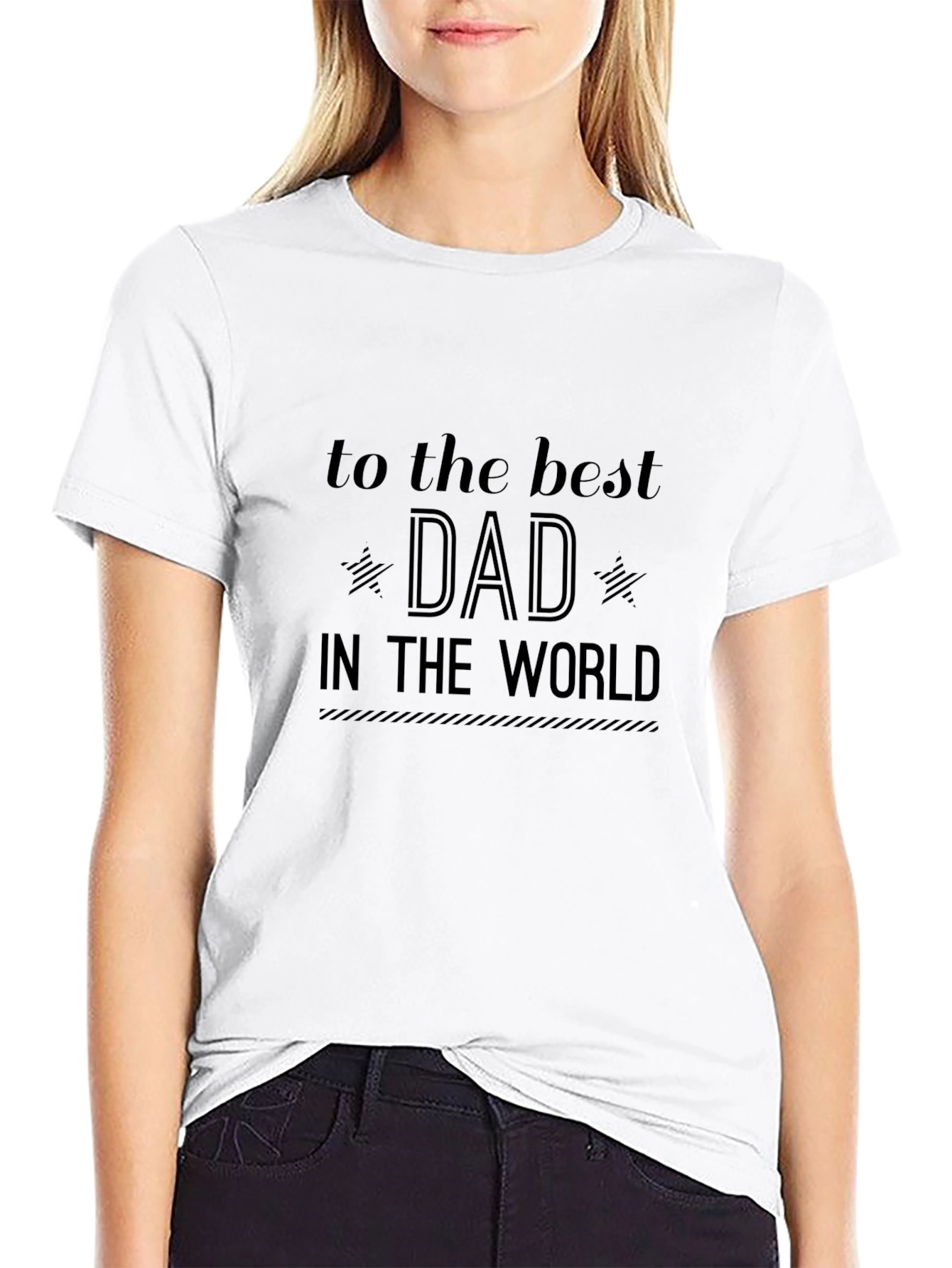 Best Dad in the World Black T-Shirt