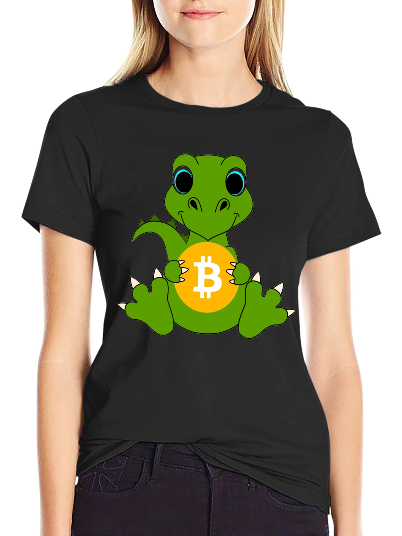 Bitcoin Dino T-Shirt - Crypto HODL!