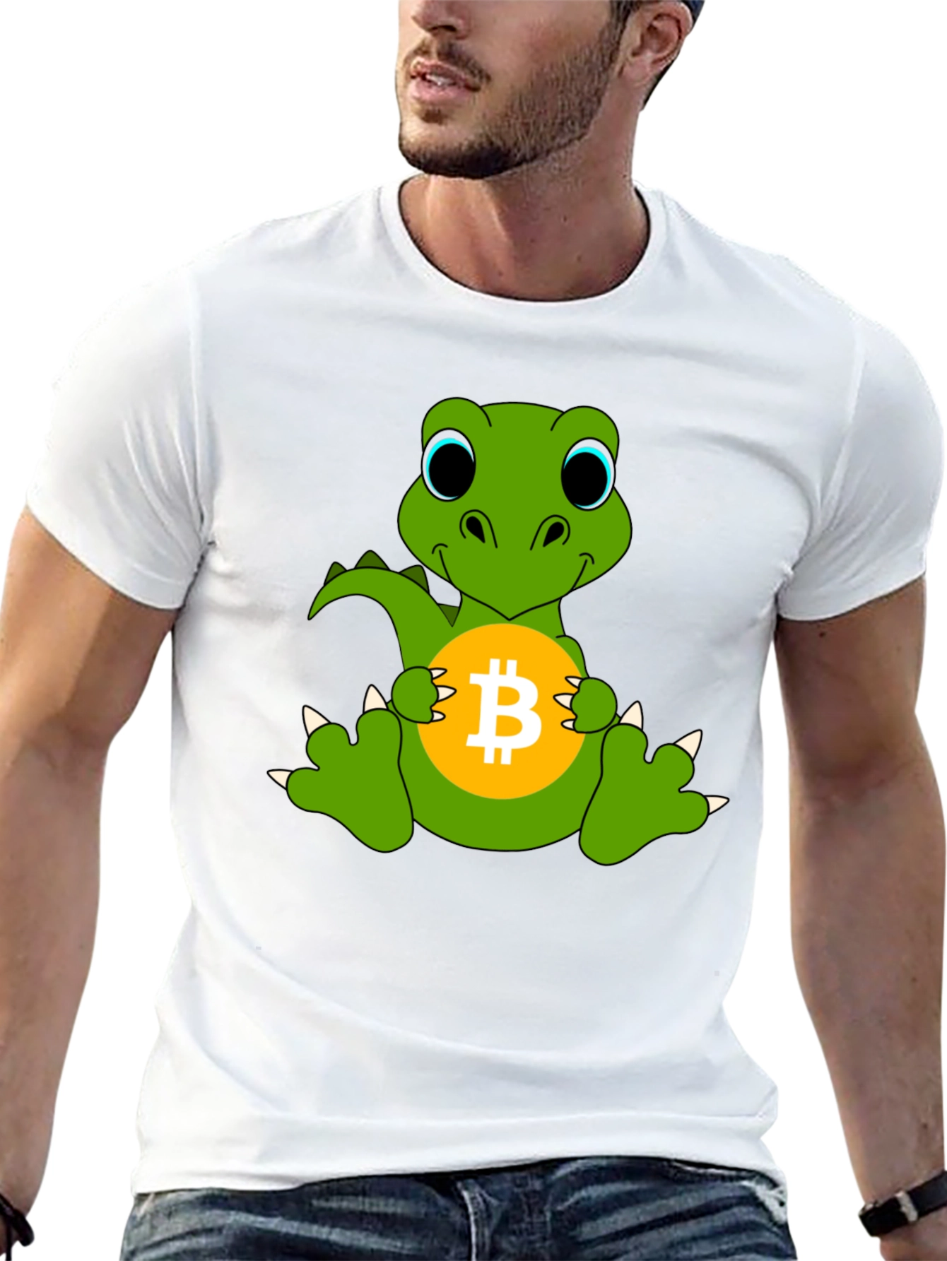 Bitcoin Dino T-Shirt - Crypto HODL!
