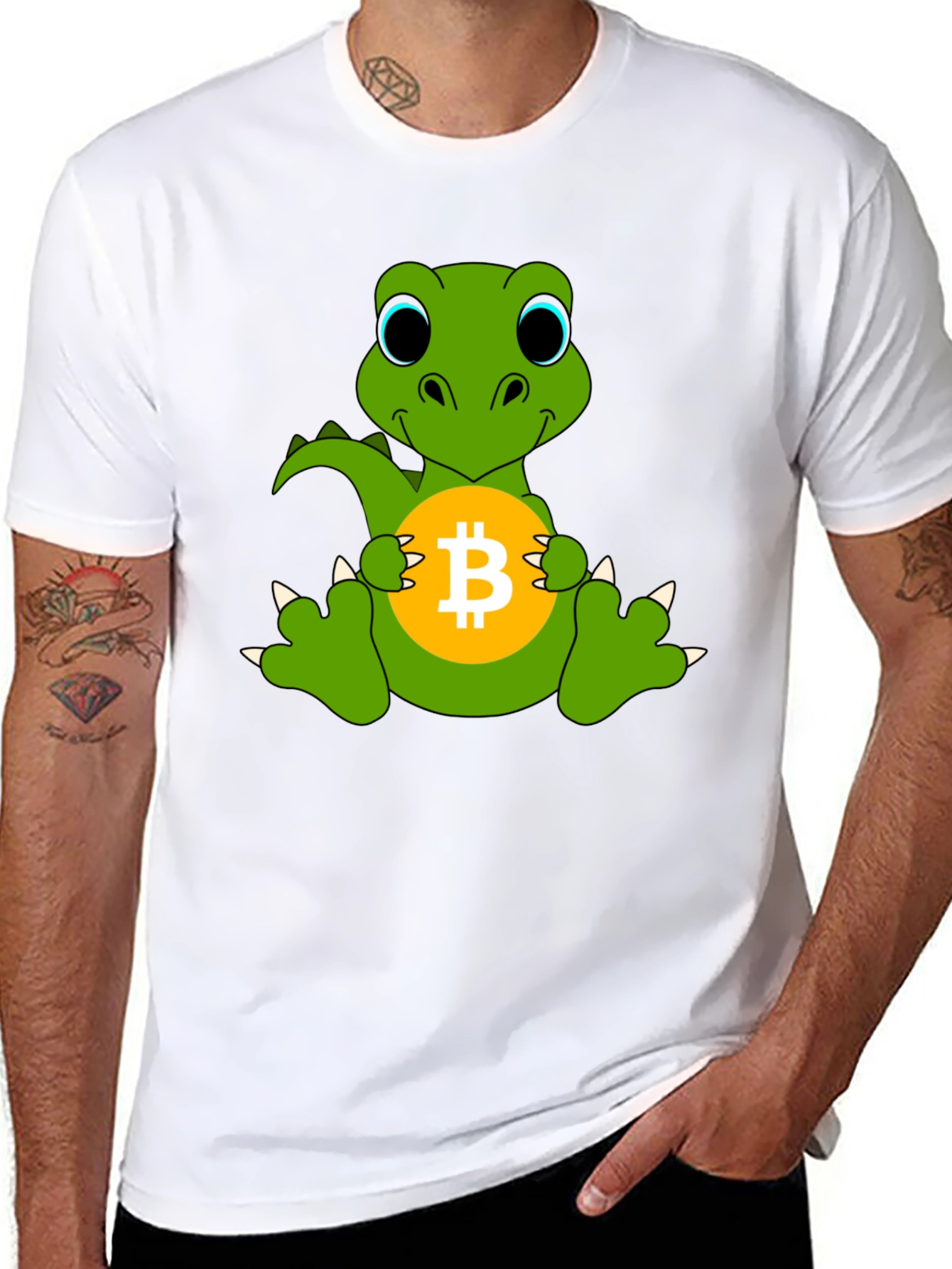 Bitcoin Dino T-Shirt - Crypto HODL!