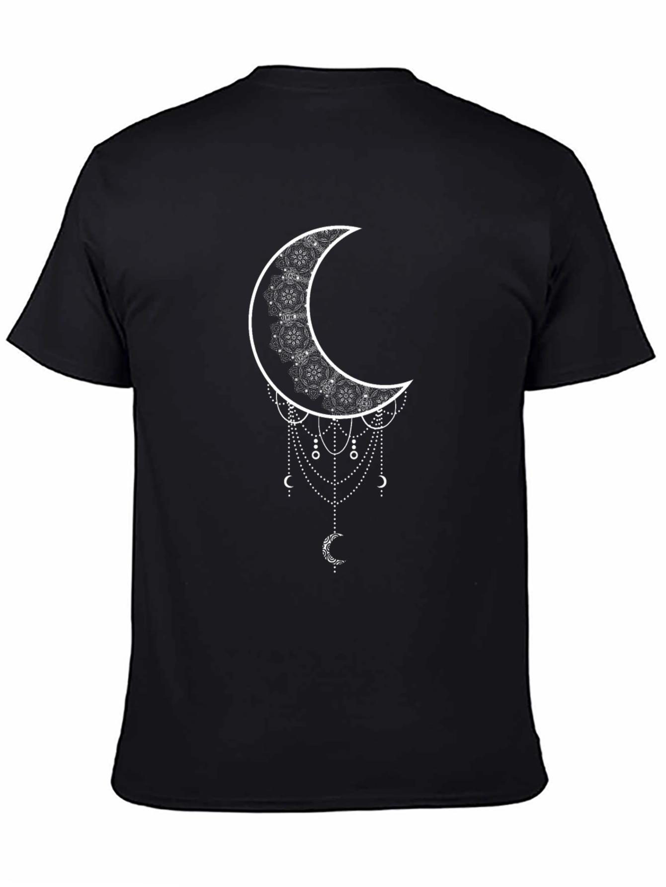 Crescent Moon Graphic Black T-Shirt