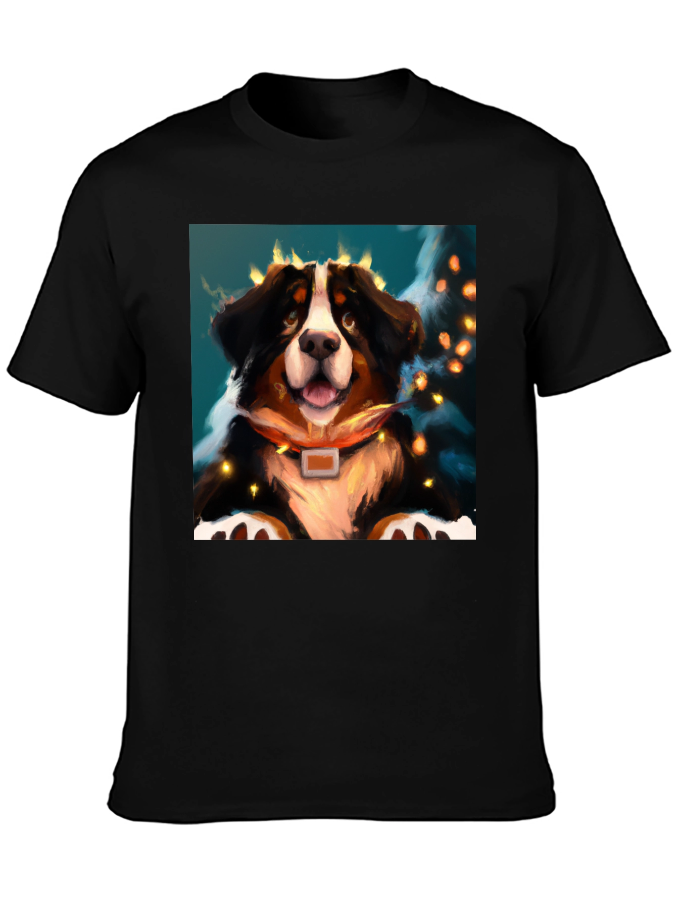 Dog Art T-Shirt - Bernese Mountain Dog Tee