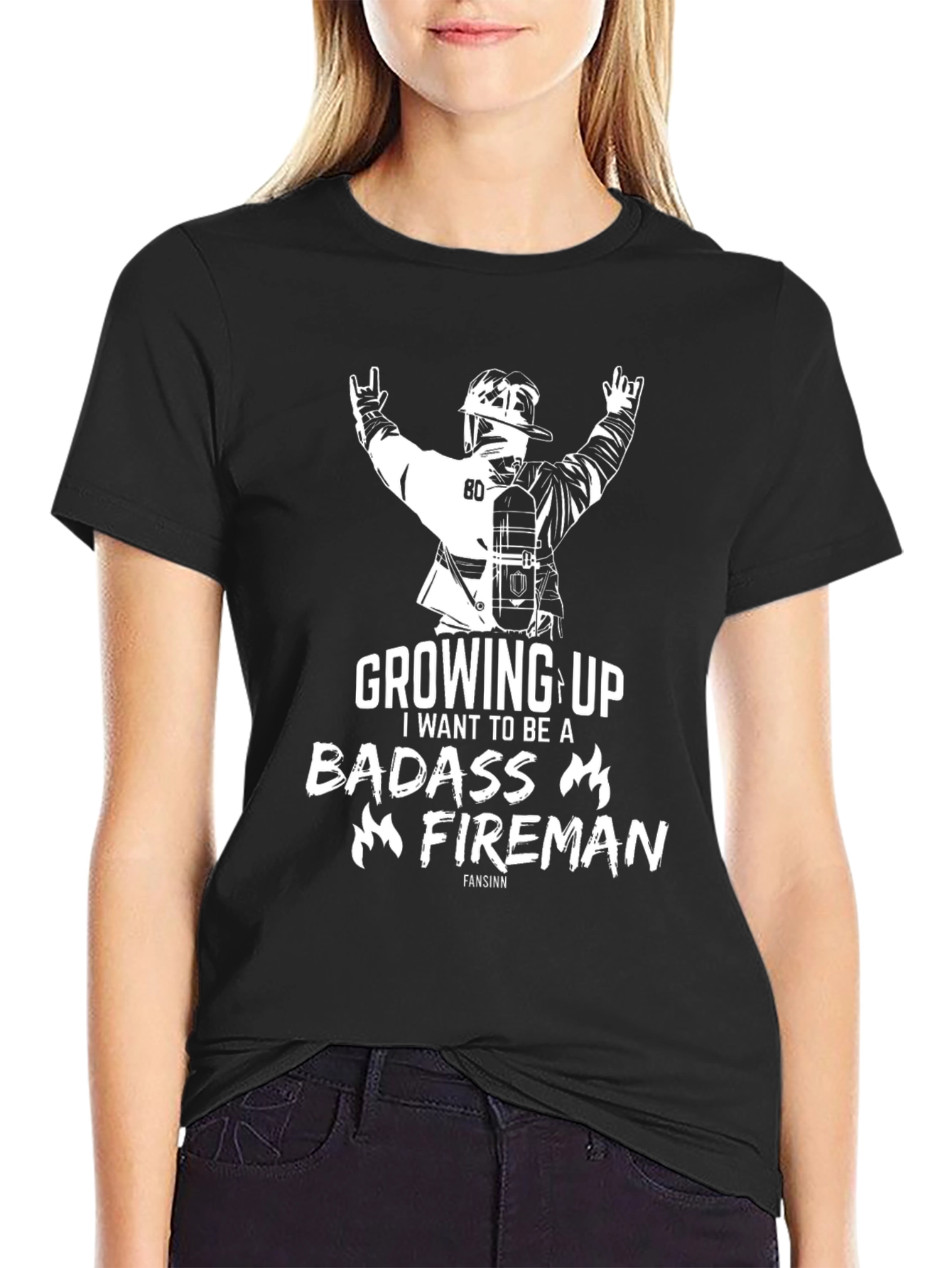 Badass Fireman T-Shirt - Adult Unisex
