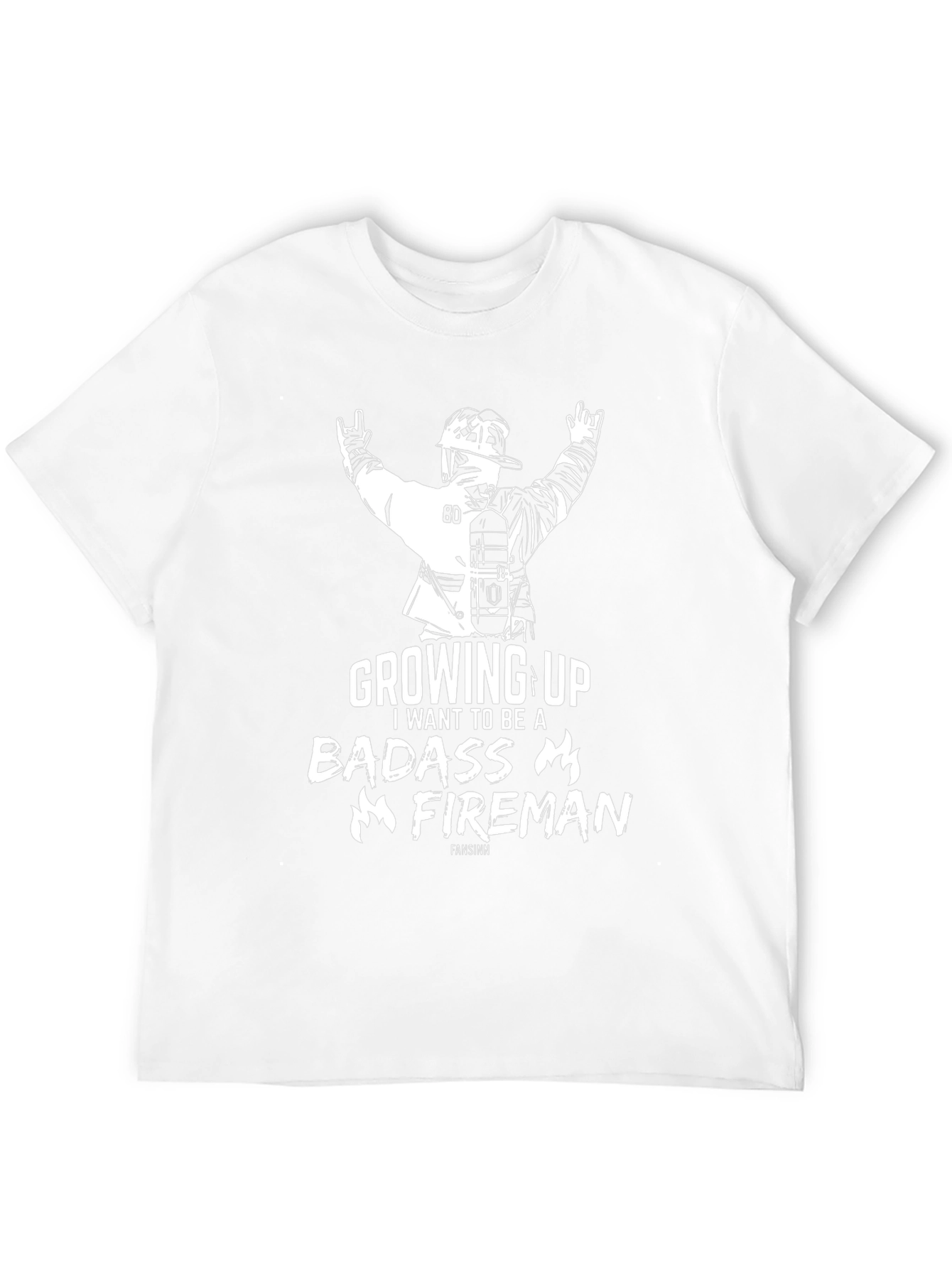 Badass Fireman T-Shirt - Adult Unisex
