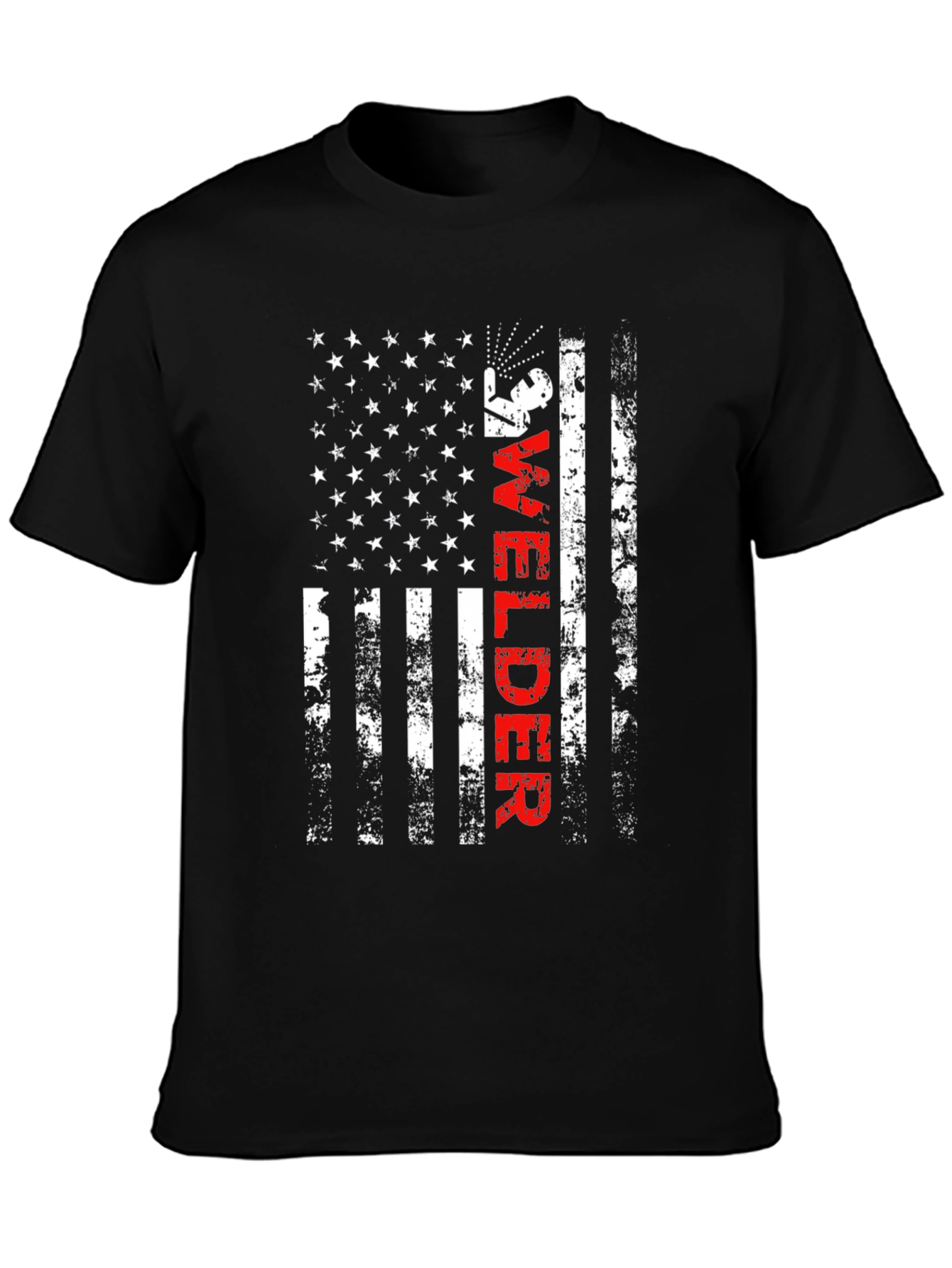 Welder USA Flag Graphic T-Shirt
