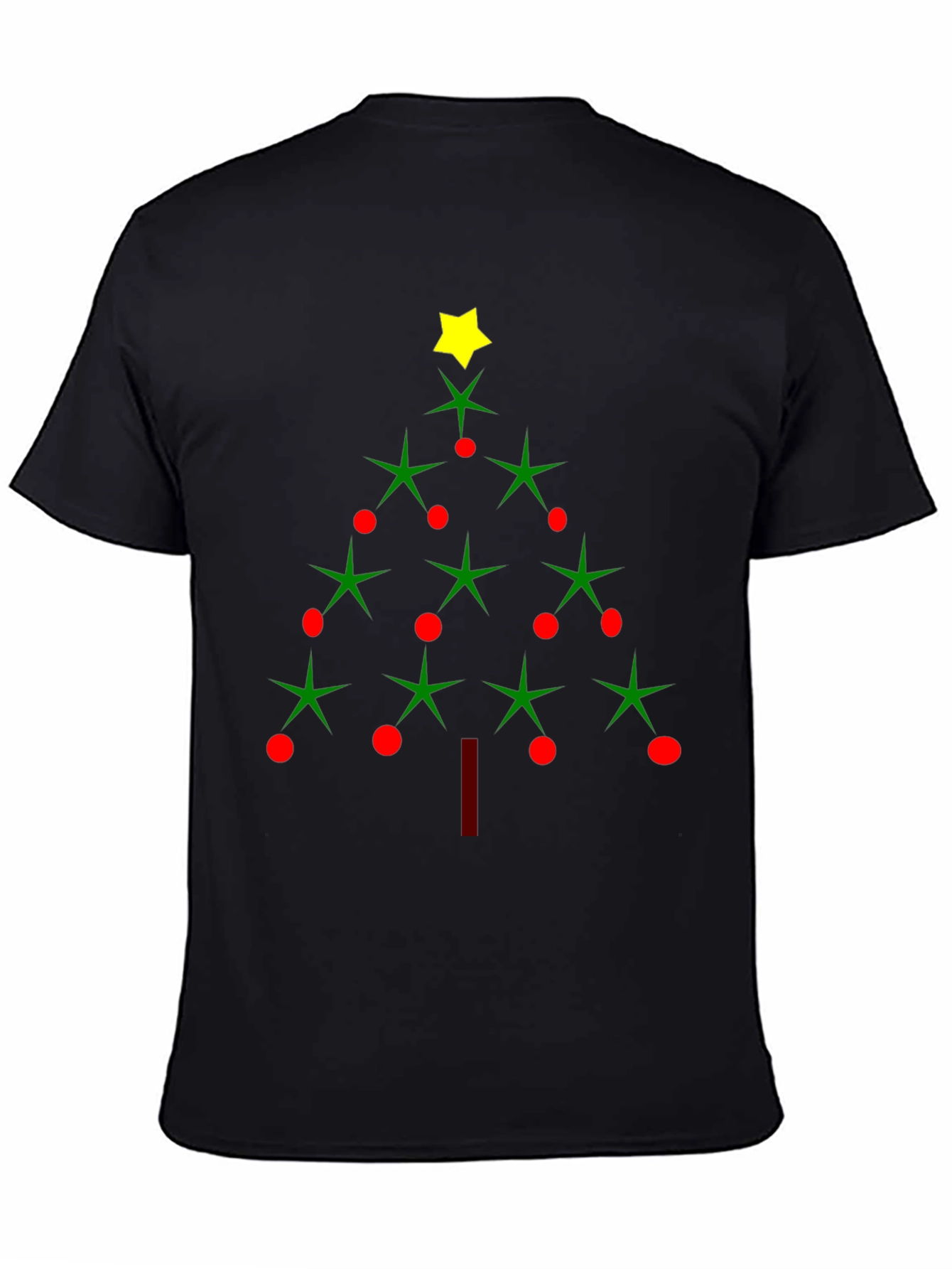 Festive Christmas Tree Graphic Tee - Holiday Apparel