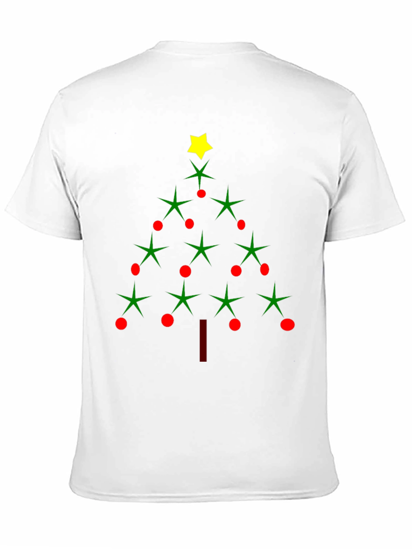 Festive Christmas Tree Graphic Tee - Holiday Apparel