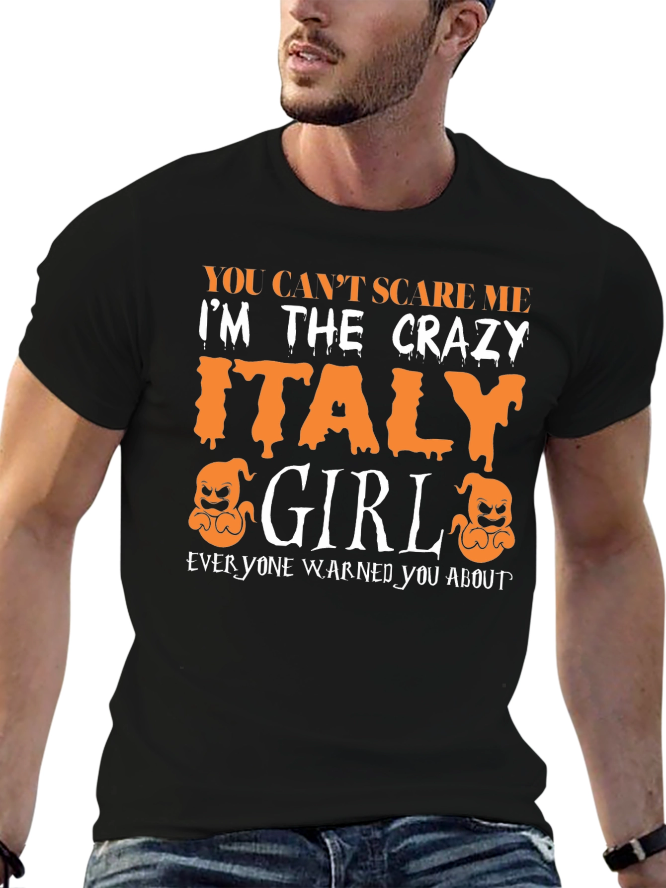Crazy Italy Girl Halloween T-Shirt