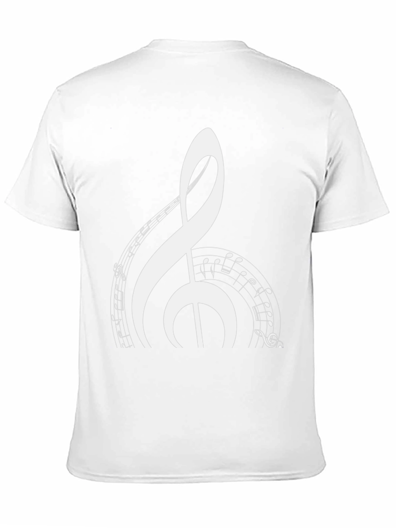 Musical Note Graphic Black T-Shirt