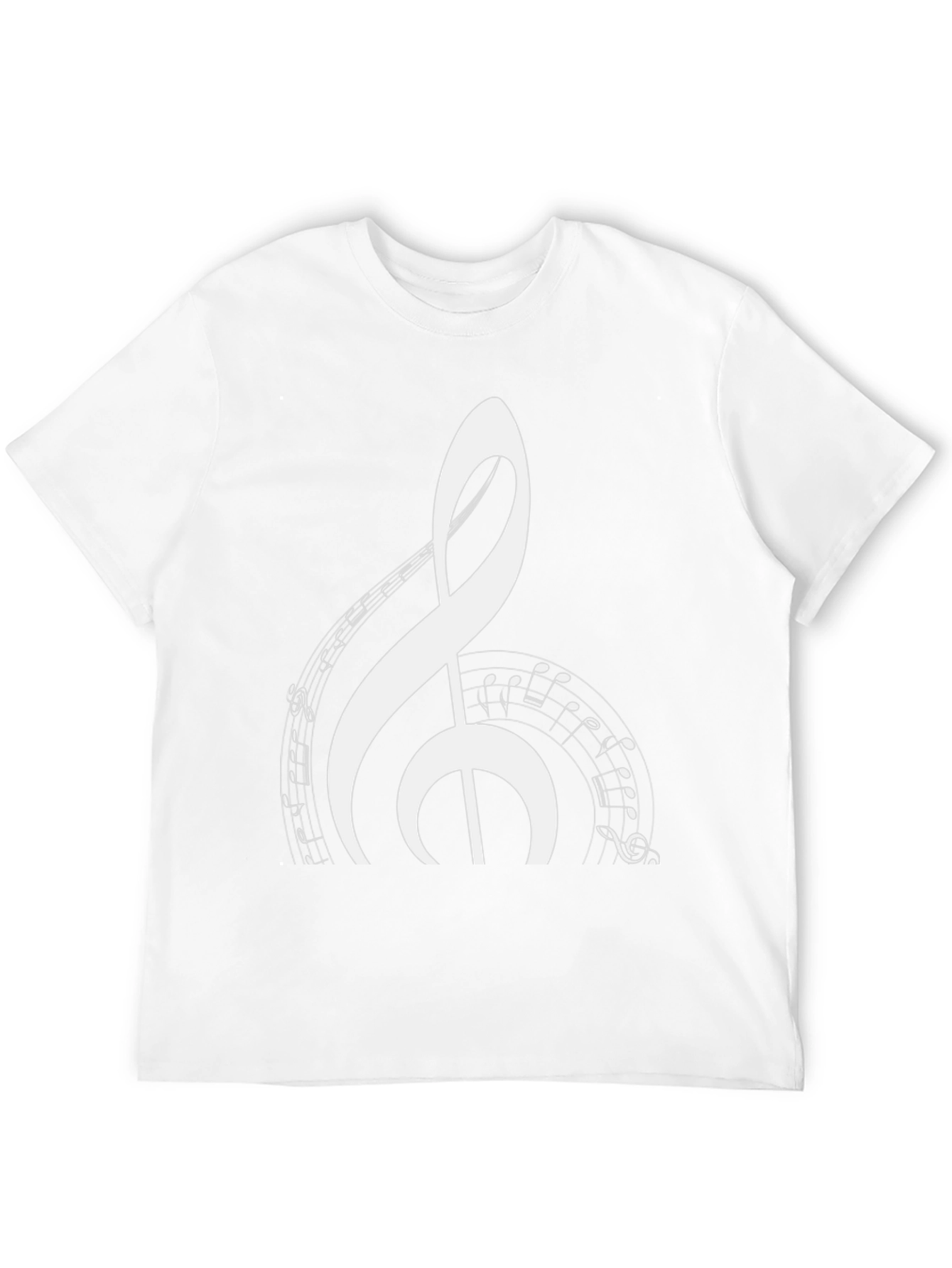 Musical Note Graphic Black T-Shirt