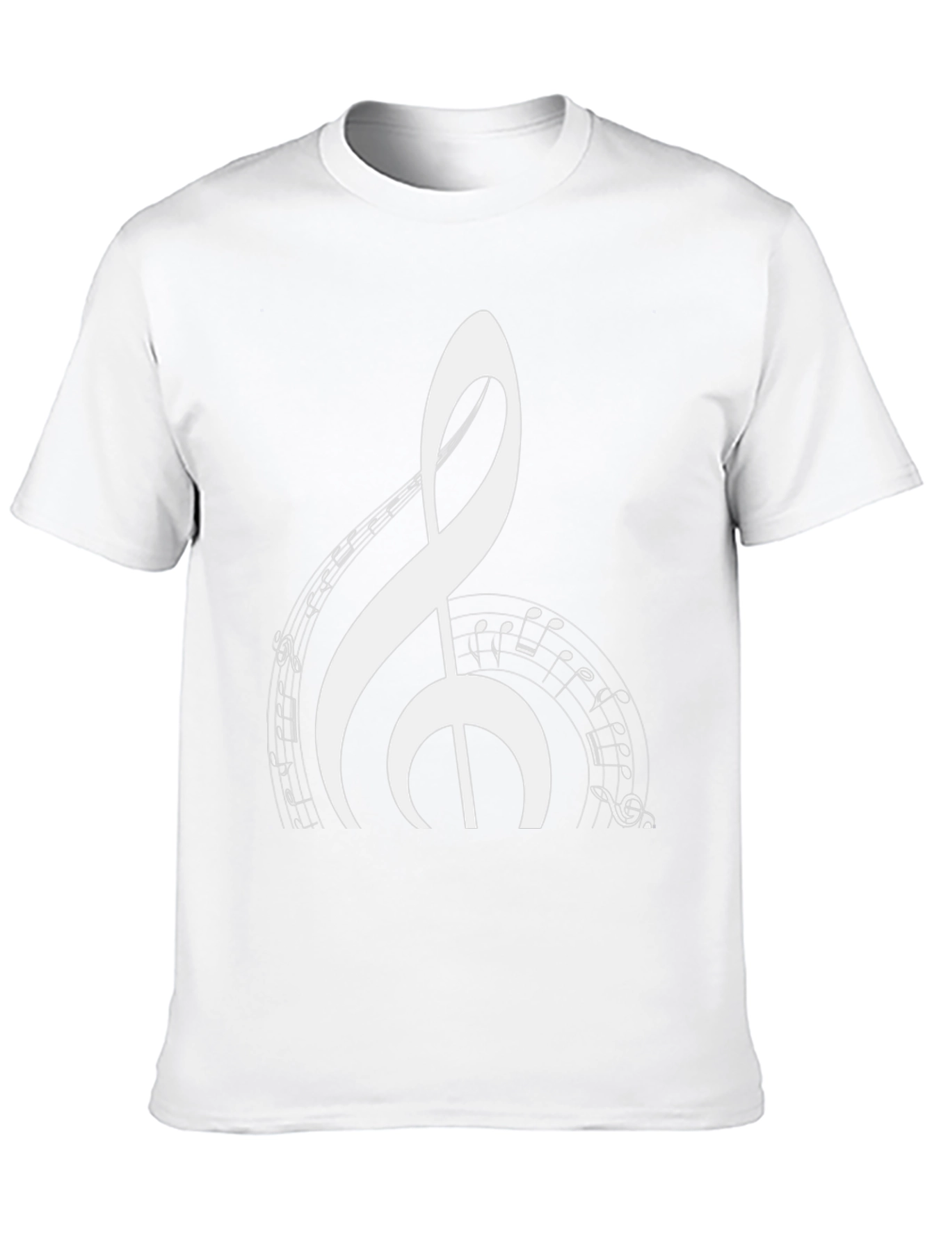 Musical Note Graphic Black T-Shirt