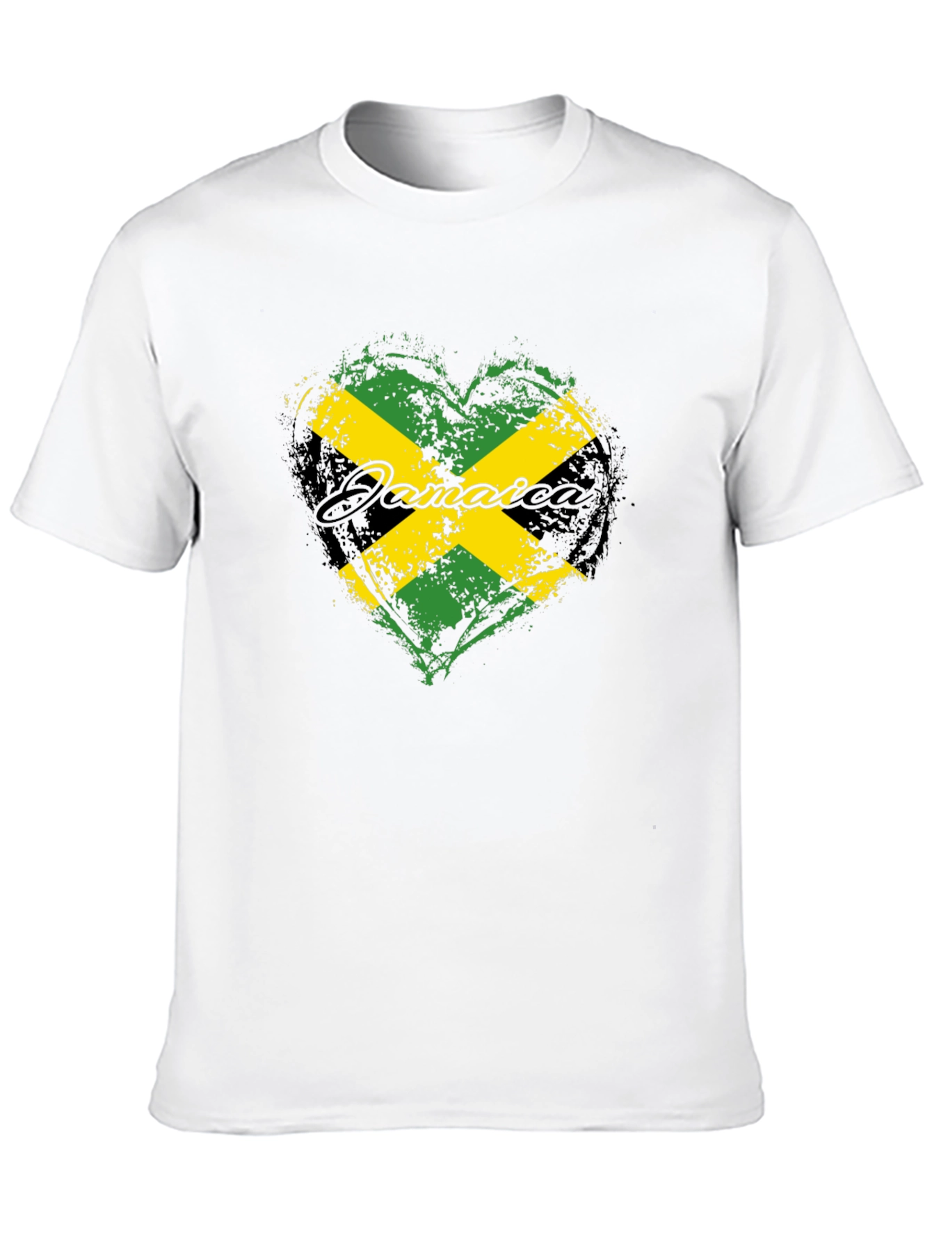Jamaica Flag Heart T-Shirt