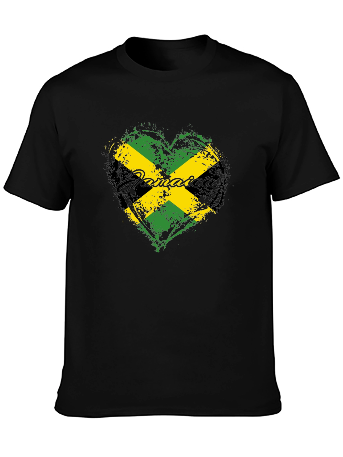 Jamaica Flag Heart T-Shirt