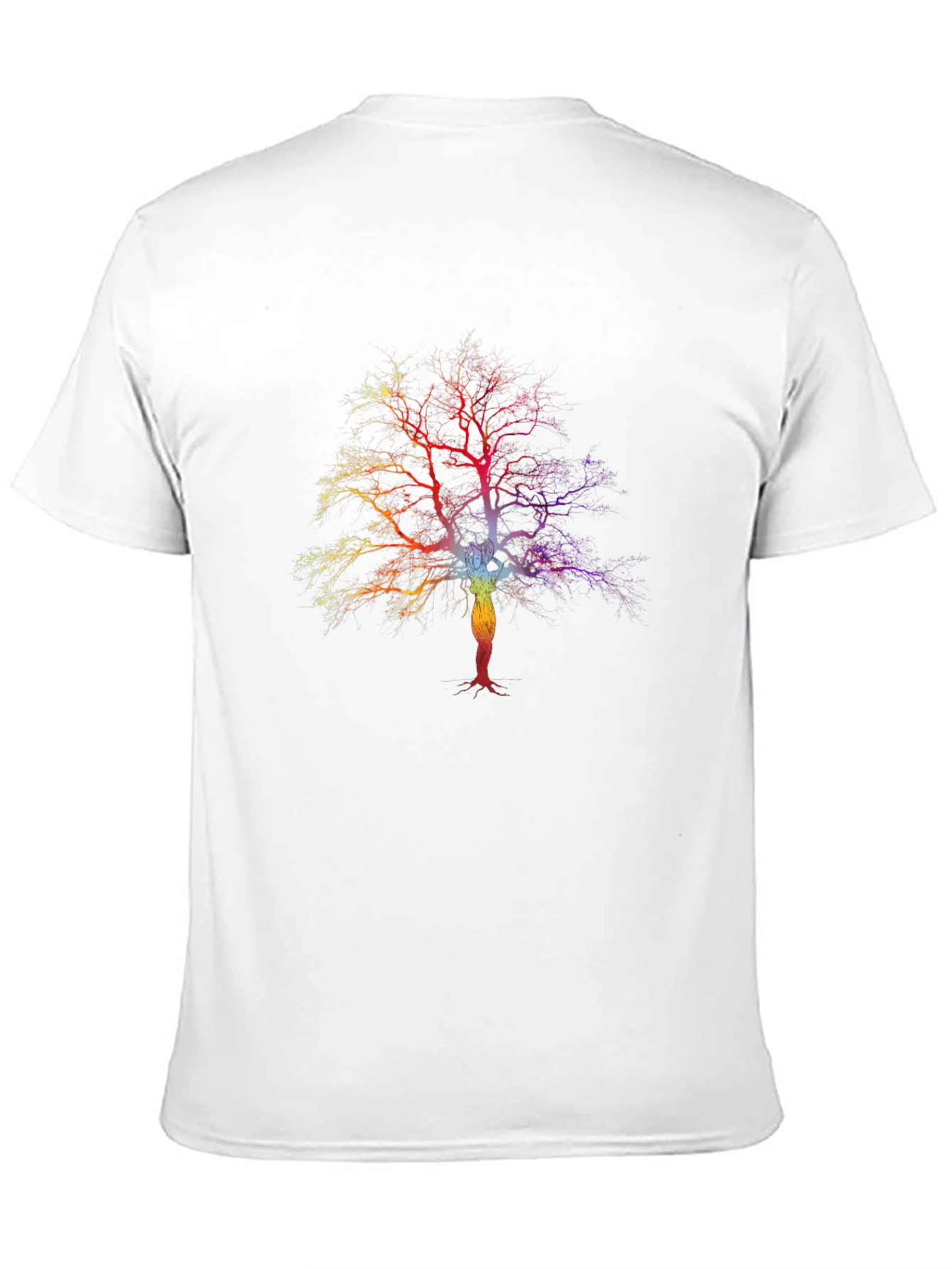 Rainbow Tree Chakra T-Shirt - Black