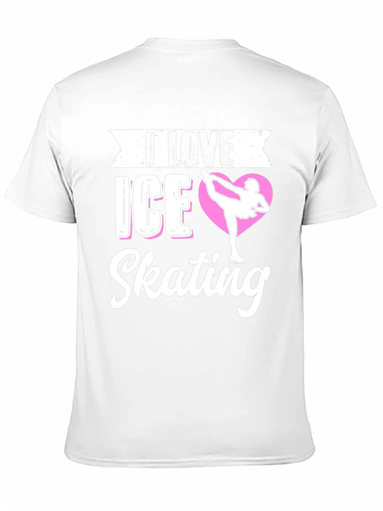 I Love Ice Skating Graphic Tee - Black