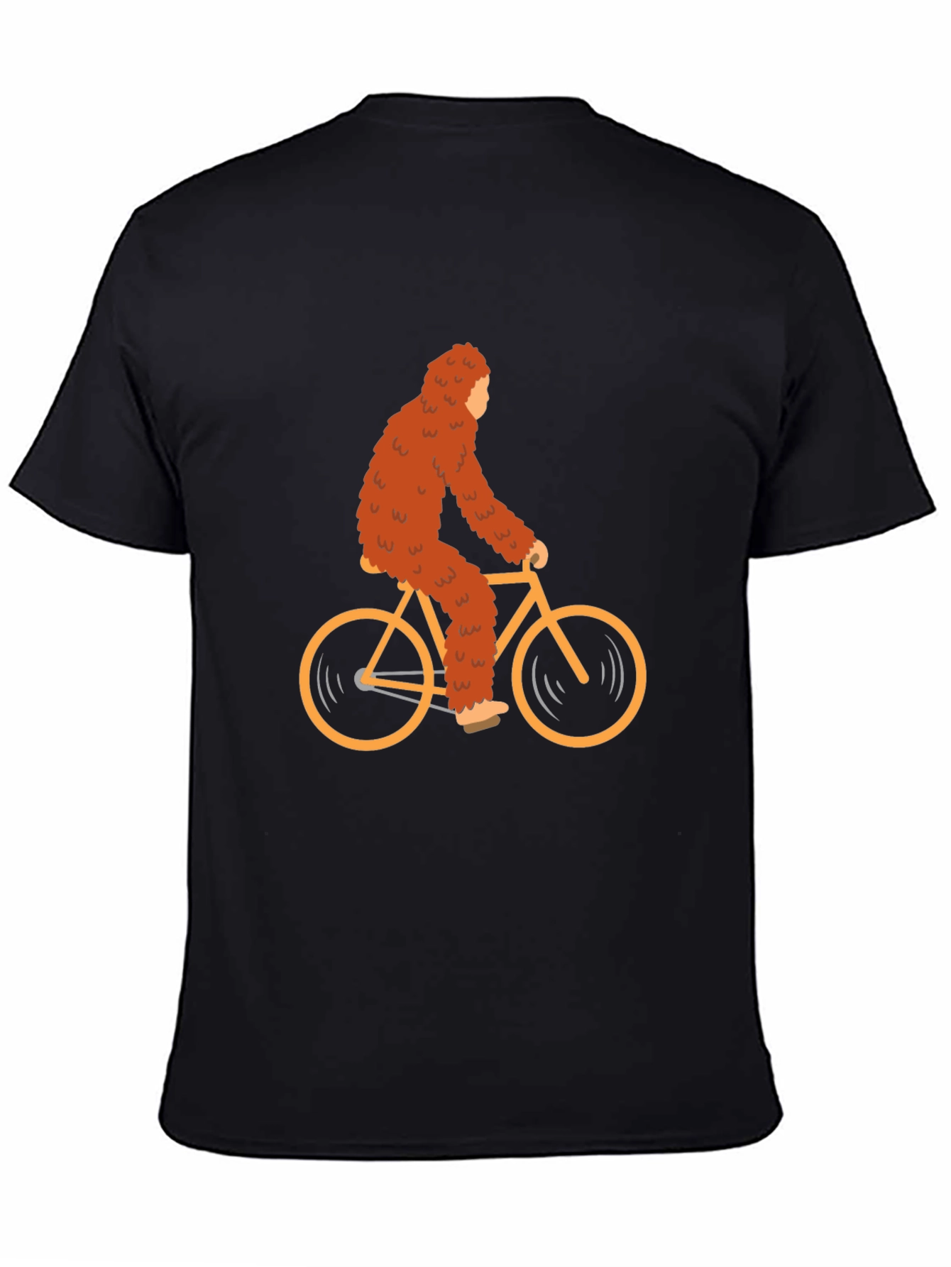 Sasquatch Riding Bike Graphic Tee