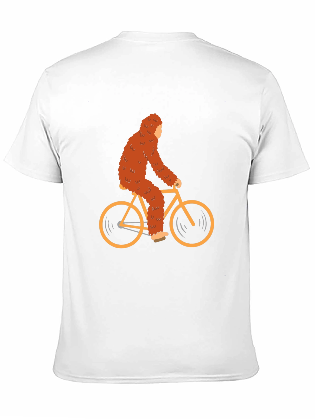 Sasquatch Riding Bike Graphic Tee