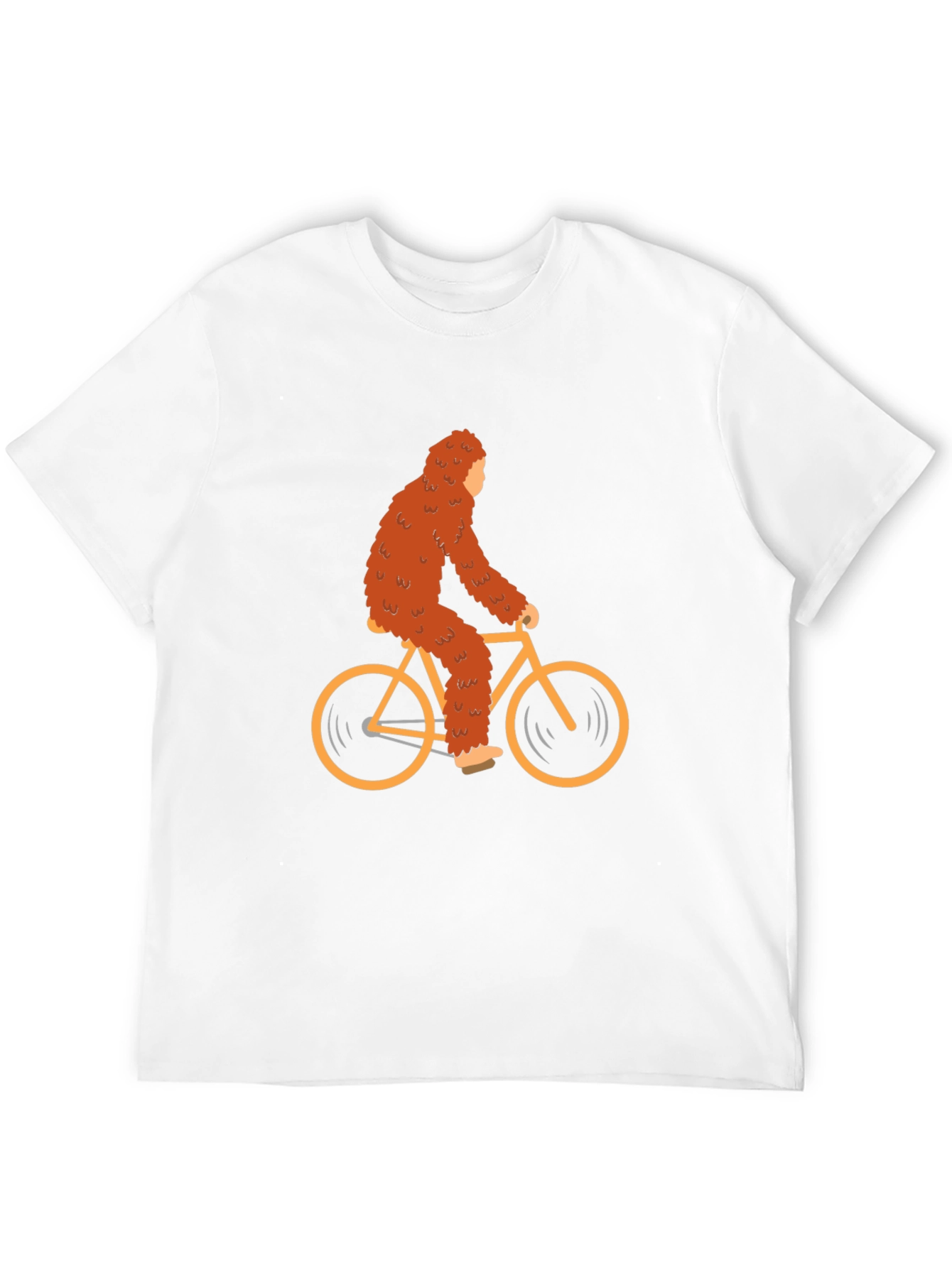 Sasquatch Riding Bike Graphic Tee
