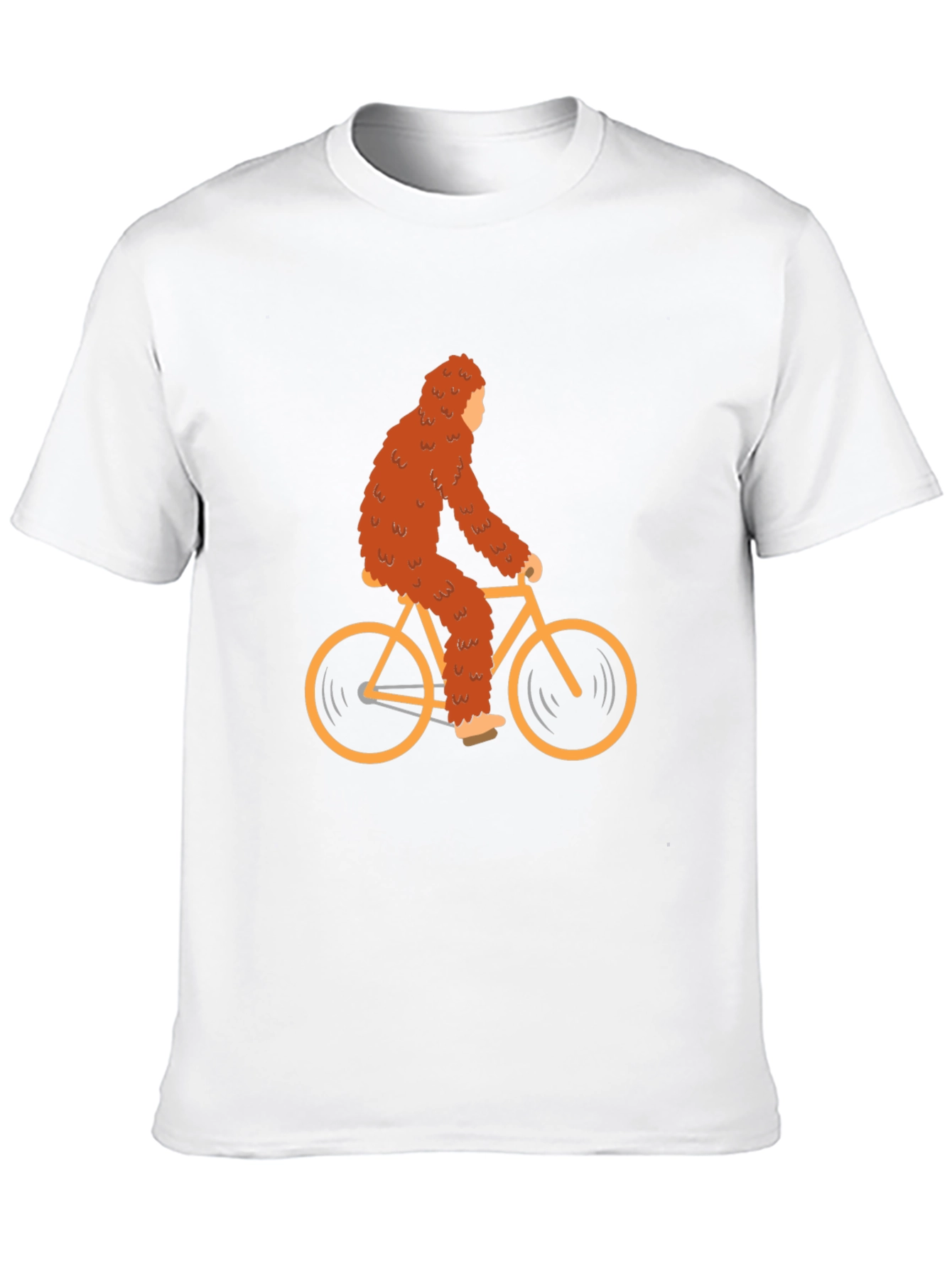 Sasquatch Riding Bike Graphic Tee