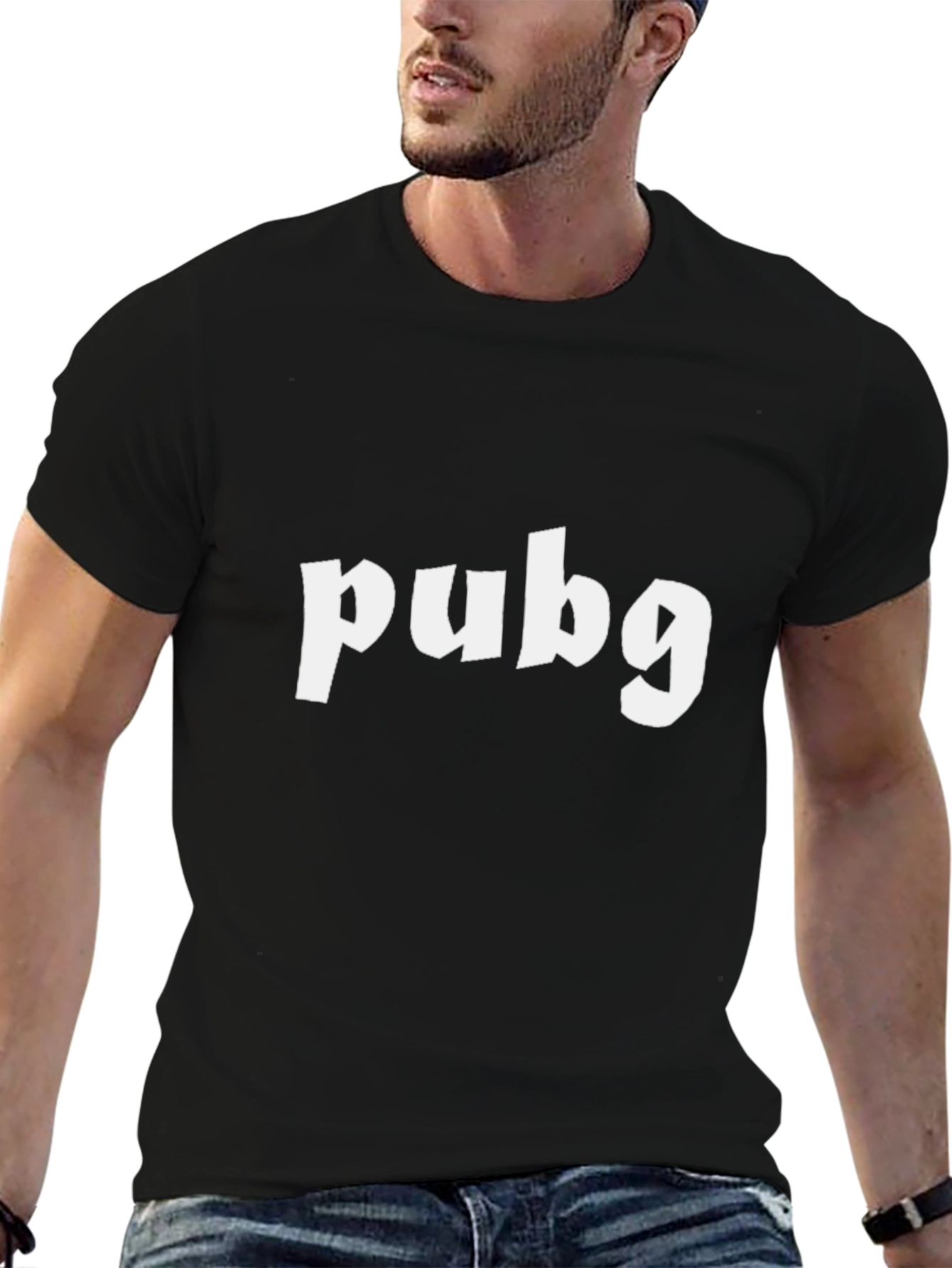 PUBG Black Graphic Tee - Trendy Gamer T-Shirt