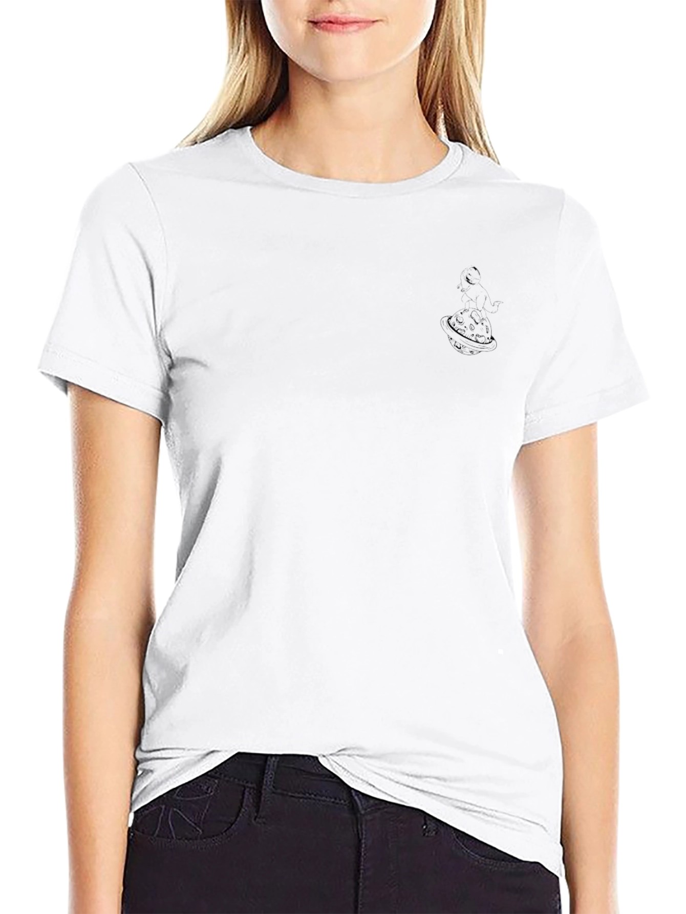 Mens Black Crewneck T-Shirt