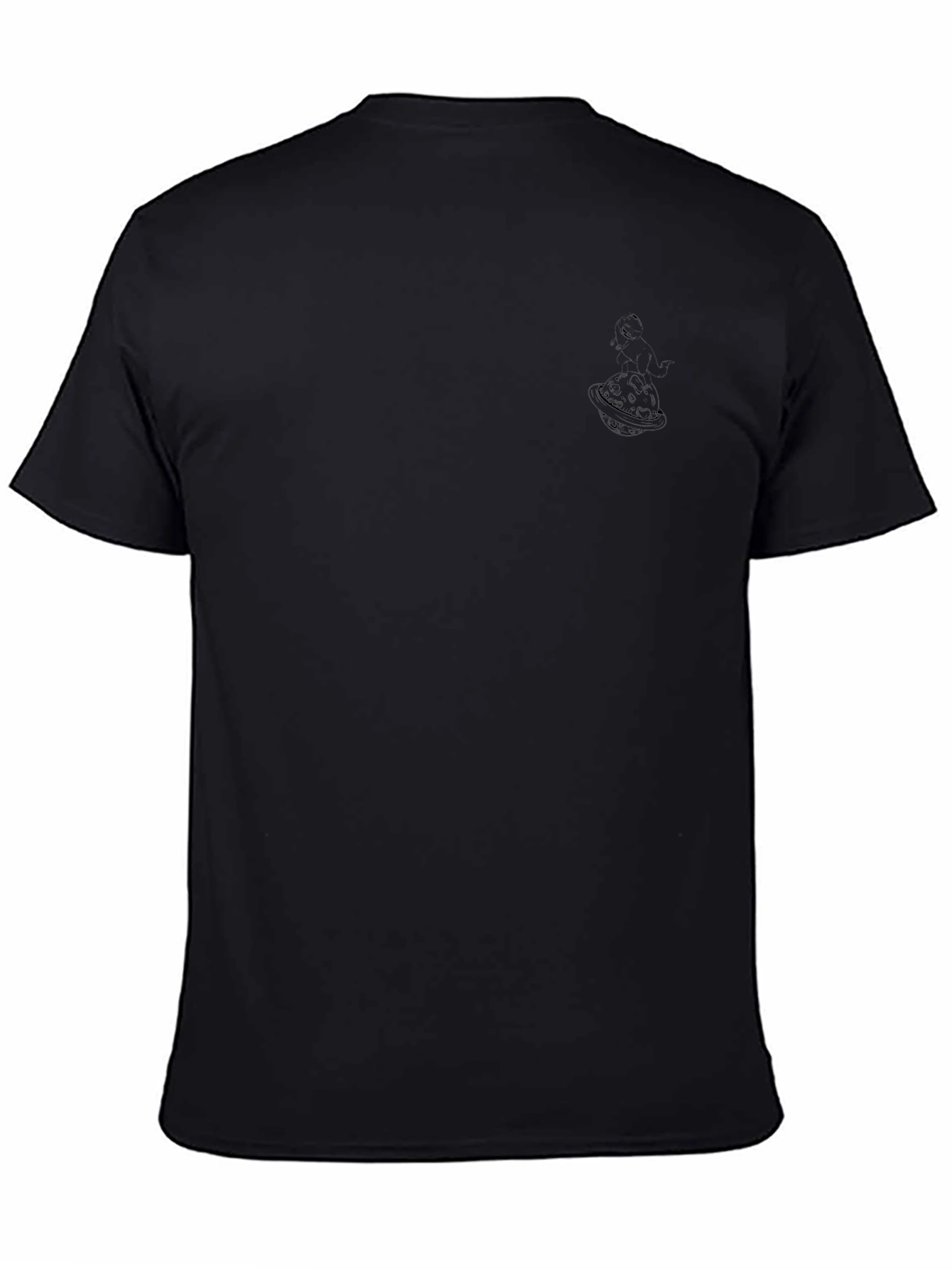 Mens Black Crewneck T-Shirt