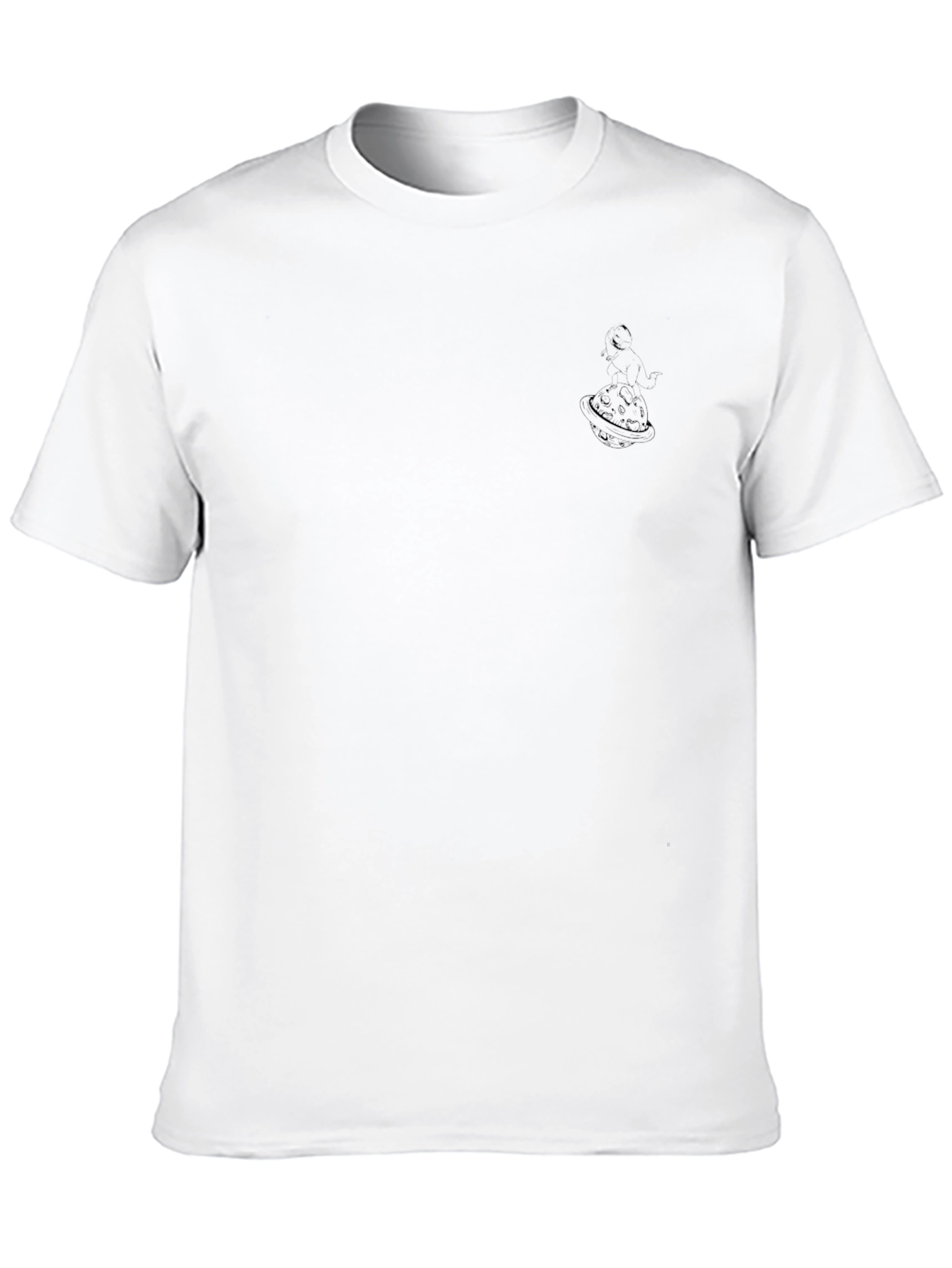 Mens Black Crewneck T-Shirt