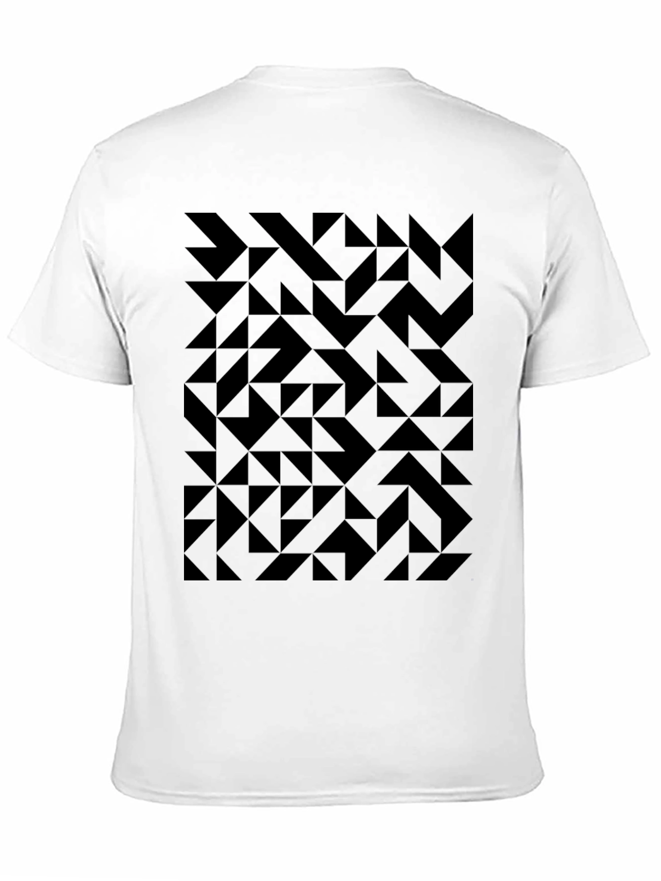 Geometric Black T-Shirt: Modern & Stylish