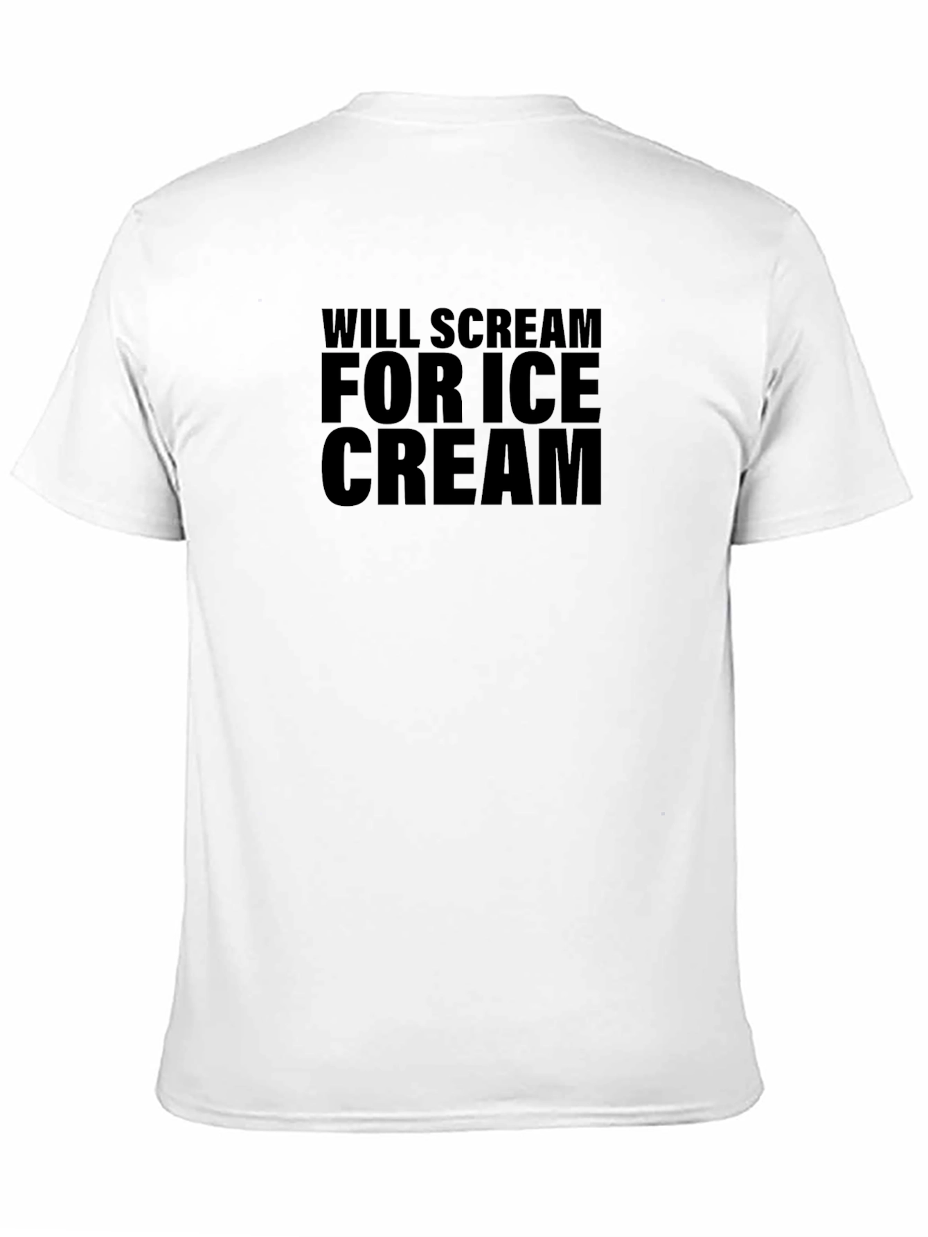 Will Scream For Ice Cream T-Shirt - Black