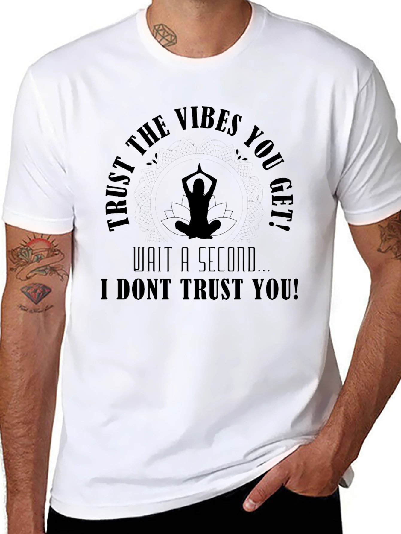 Trust the Vibes Funny Graphic T-Shirt